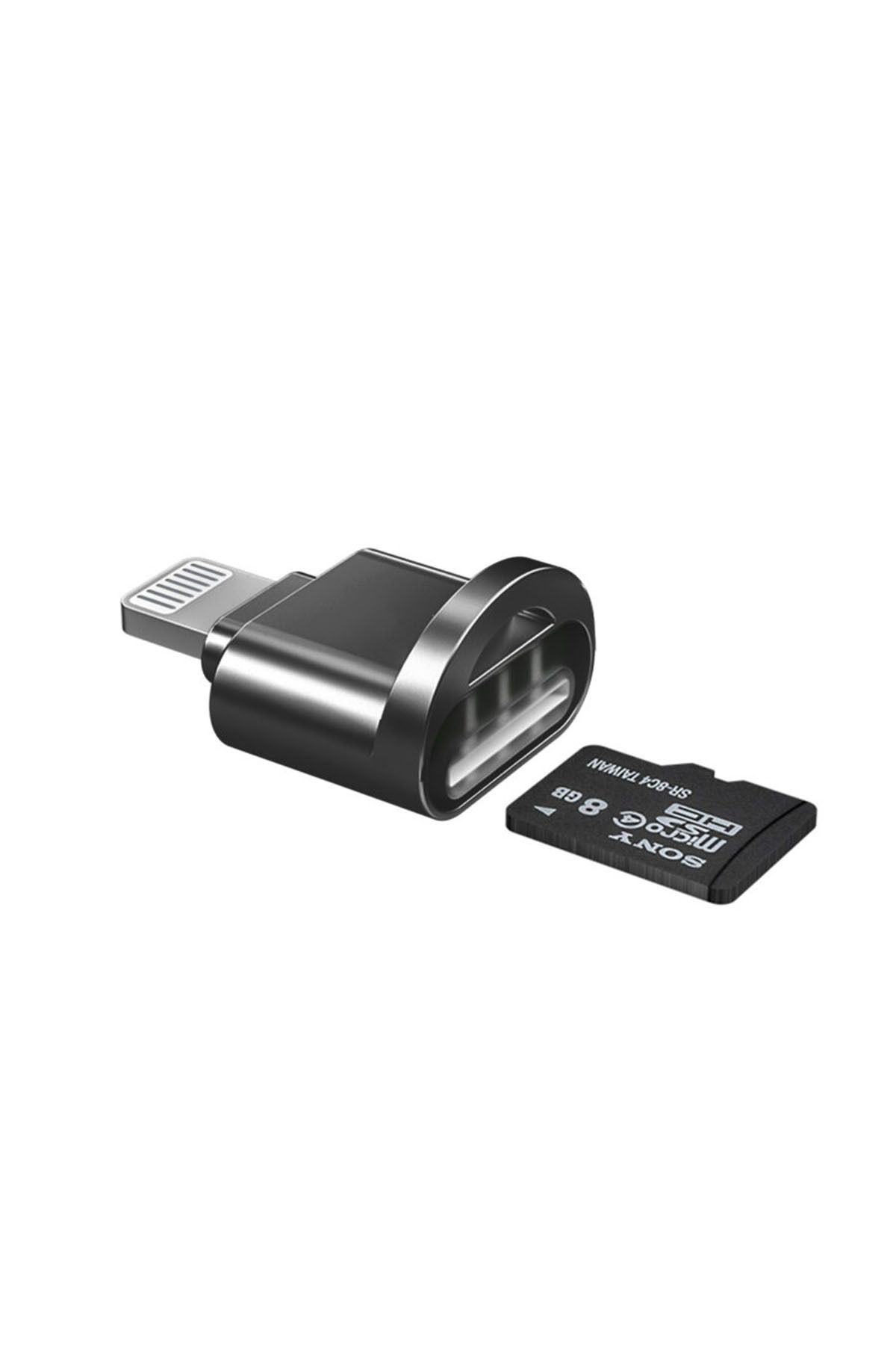 TrkTech Lightning to TF Card (Micro SD) Kart Okuyucu Dönüştürücü Tak ve Çalıştır Harici Depolama Alanı