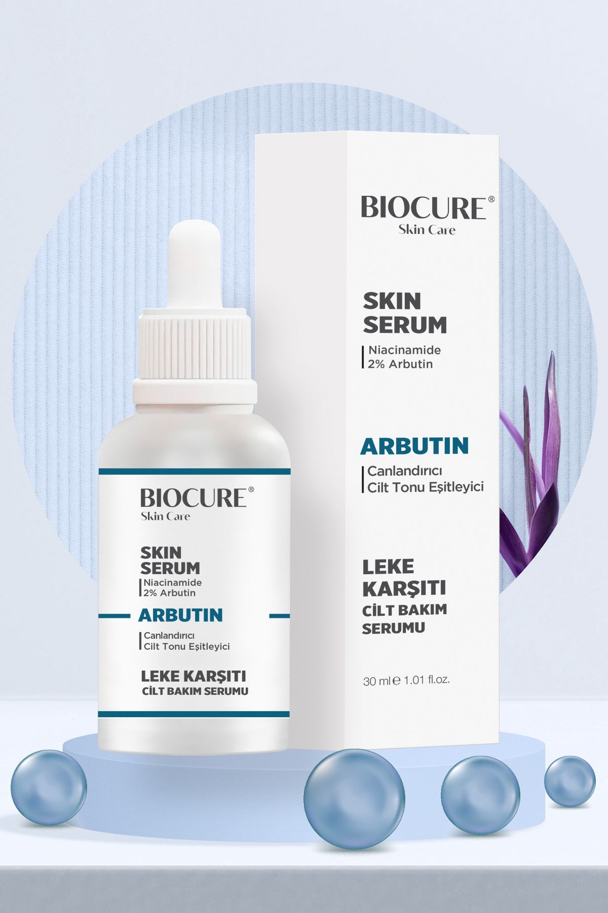 Biocure Arbutin Leke Karşıtı & Canlandırıcı & Aydınlatıcı Cilt Bakım Serumu 30 ML