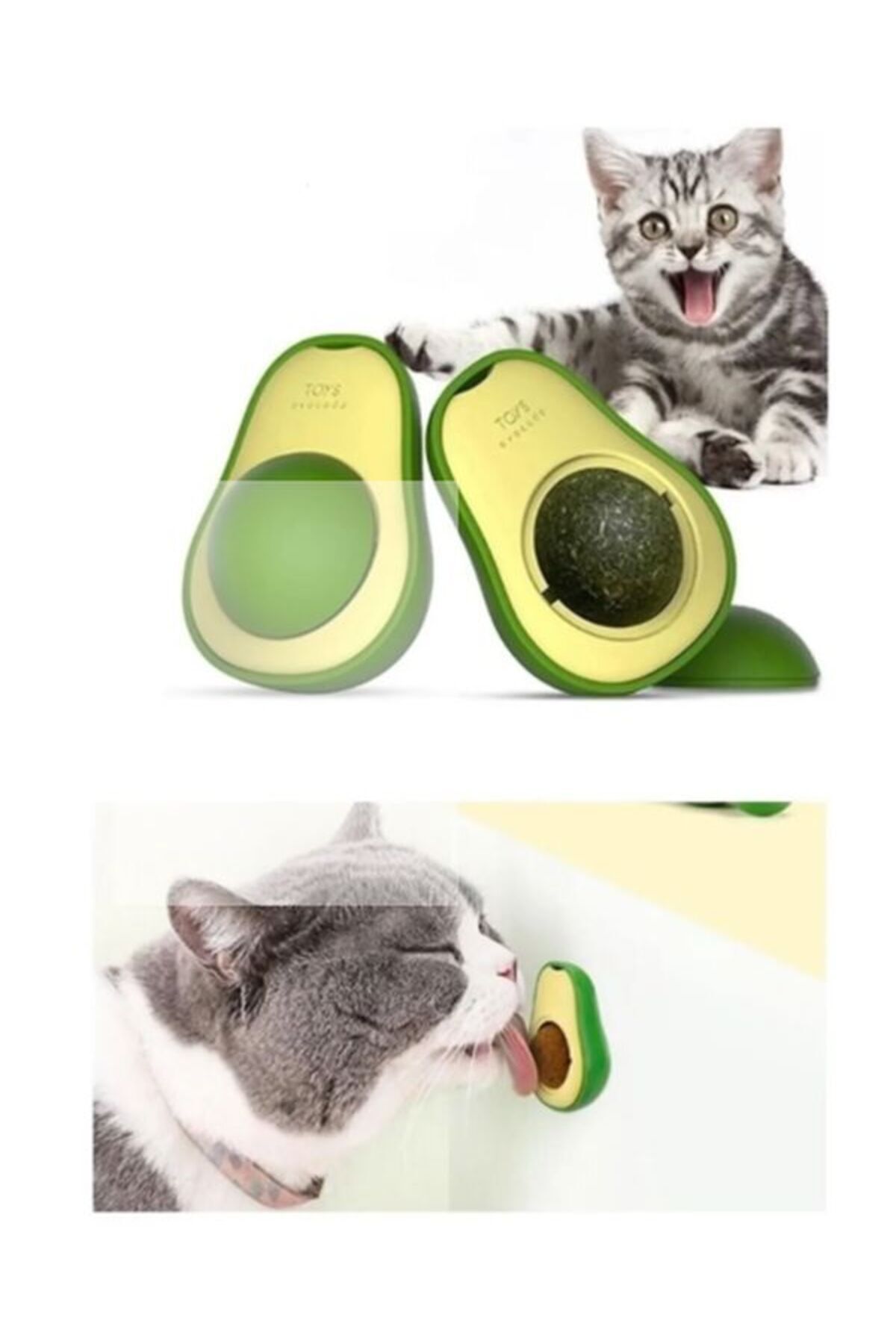 TUĞRA PET MARKET Yapışkanlı Kedi Çimi Avokado Catnip Avokado Kedi Çimi Topu Avokado Kedi Nanesi Oyuncağı