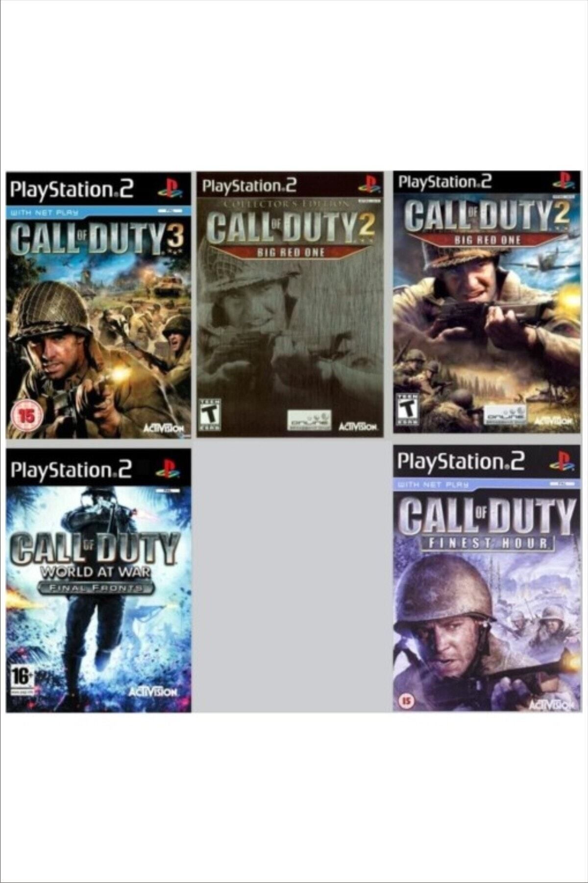 Activision Playstatıon 2 - Call Of Duty Serisi 5 Oyunluk Set - Sadece Çipli Cihazlar Için!