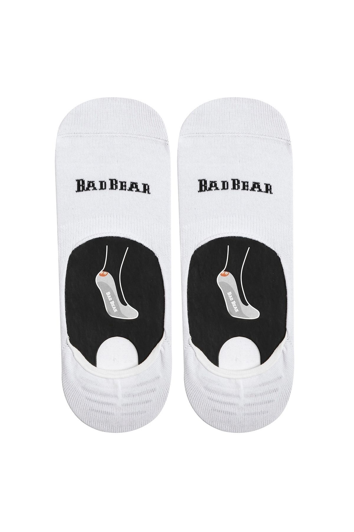 Bad Bear Core Zero Beyaz Unisex Babet Çorap