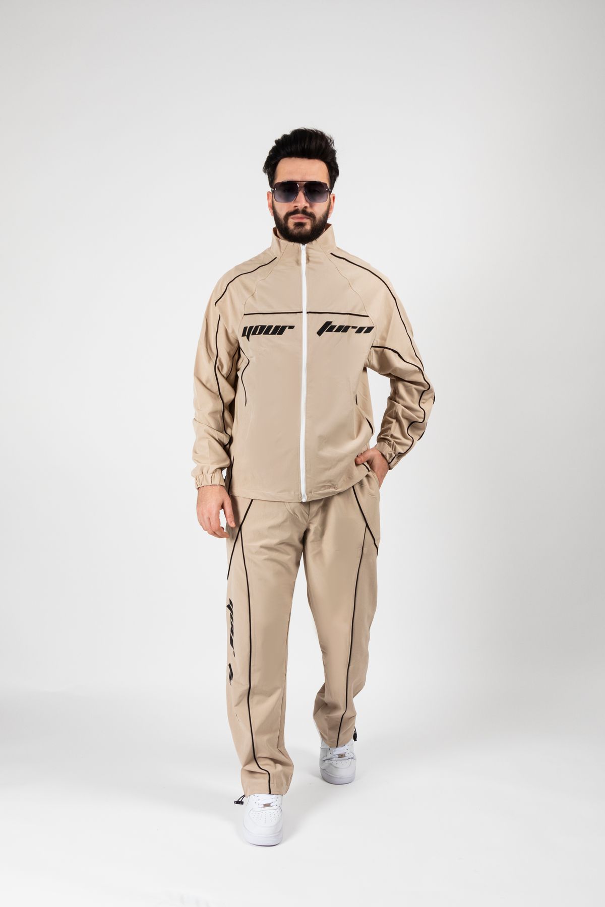 Mıknatıs Giyim Turn Baskılı Paraşüt Kumaş Eşofman Takımı