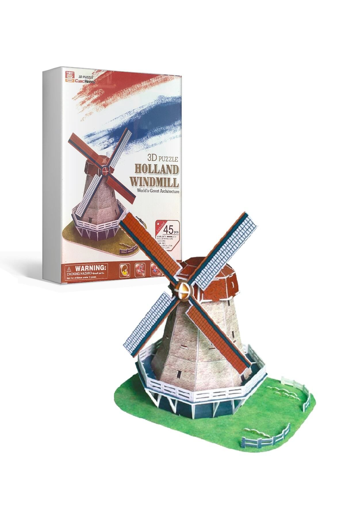 p parti oyunevi Holland Windmill 3d Puzzle Yapboz Maket
