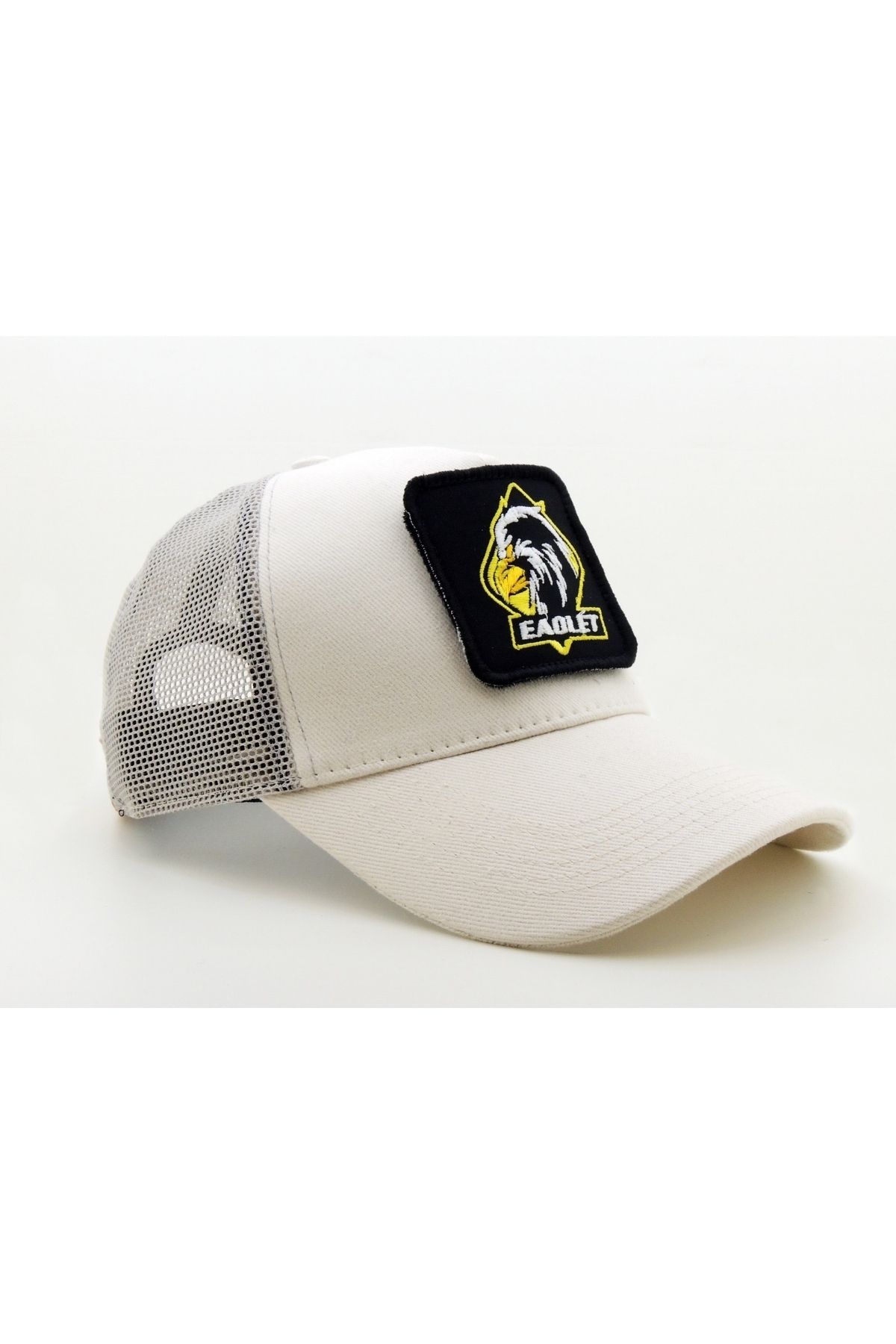 CityGoat Trucker (NAKIŞ) EAOLET Logolu Unisex Beyaz Şapka (CAP)