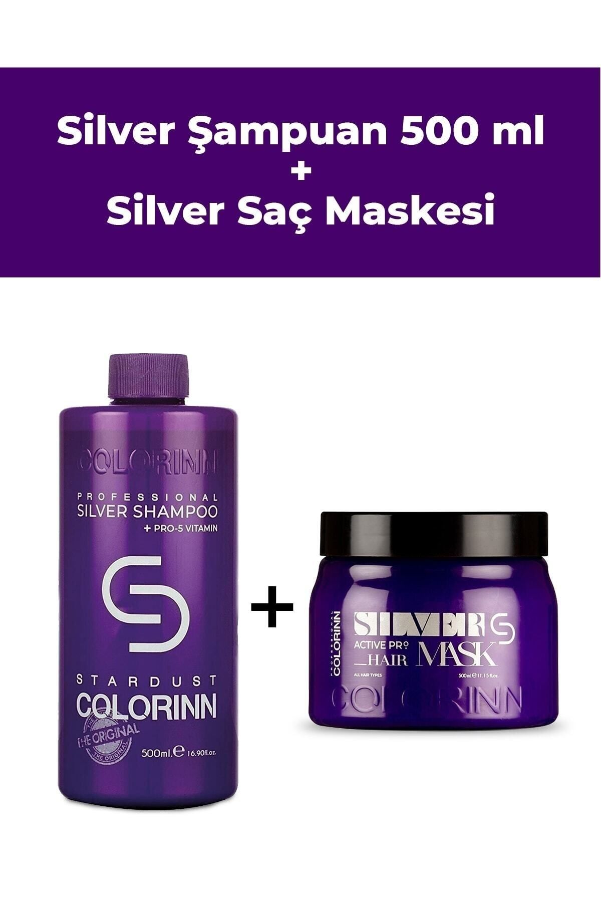 Colorinn 500 Ml Silver Şampuan Silver Maske 500 ml