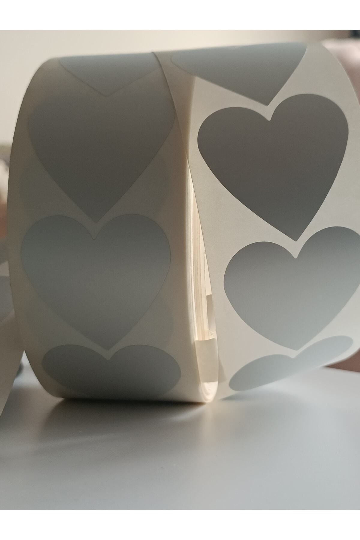 Art Dreams Design Kalp Sticker Kalpli Yapışkanlı Etiket Kalp Şekilli Sticker 25 Adet 5cm