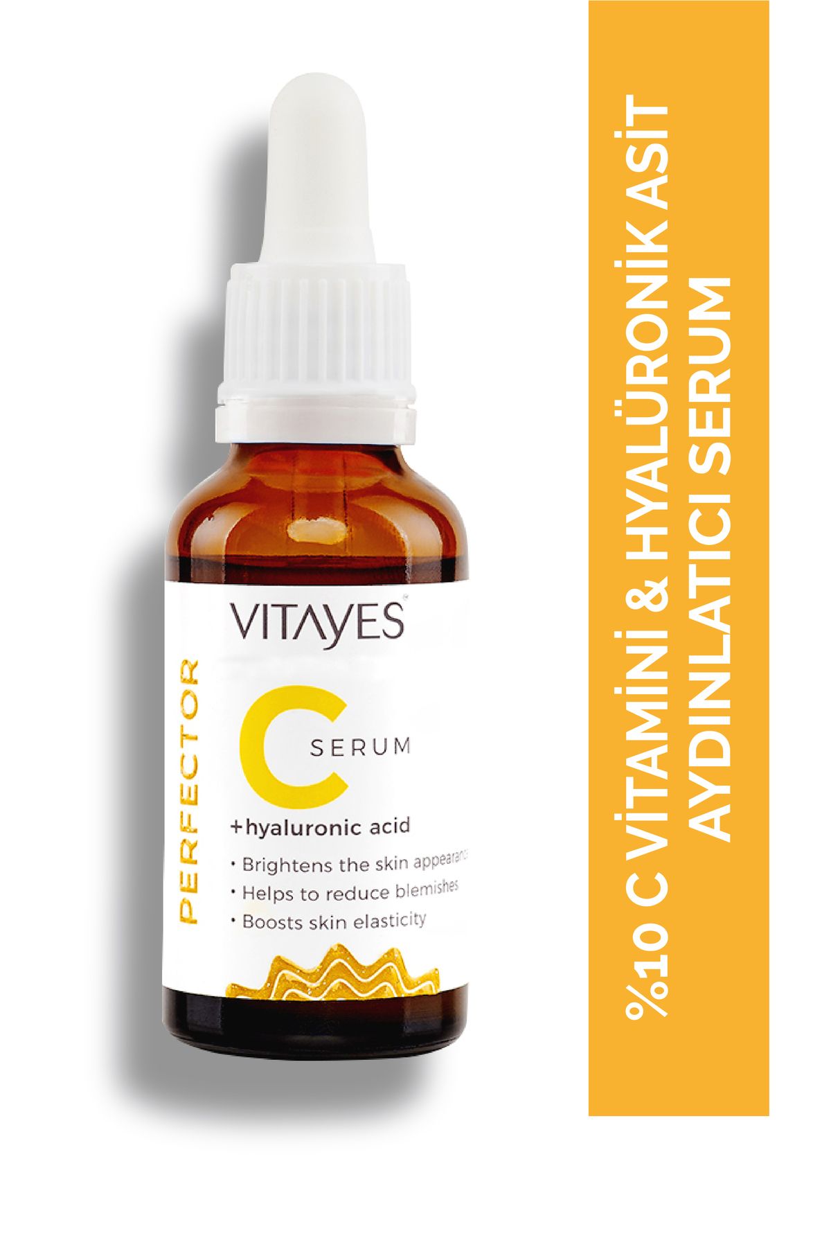 VITAYES C Vitamin %10 Hyalüronik Asit Cilt Tonu Eşitleyici Leke Karşıtı Aydınlatıcı Nemlendirici Cilt Serumu