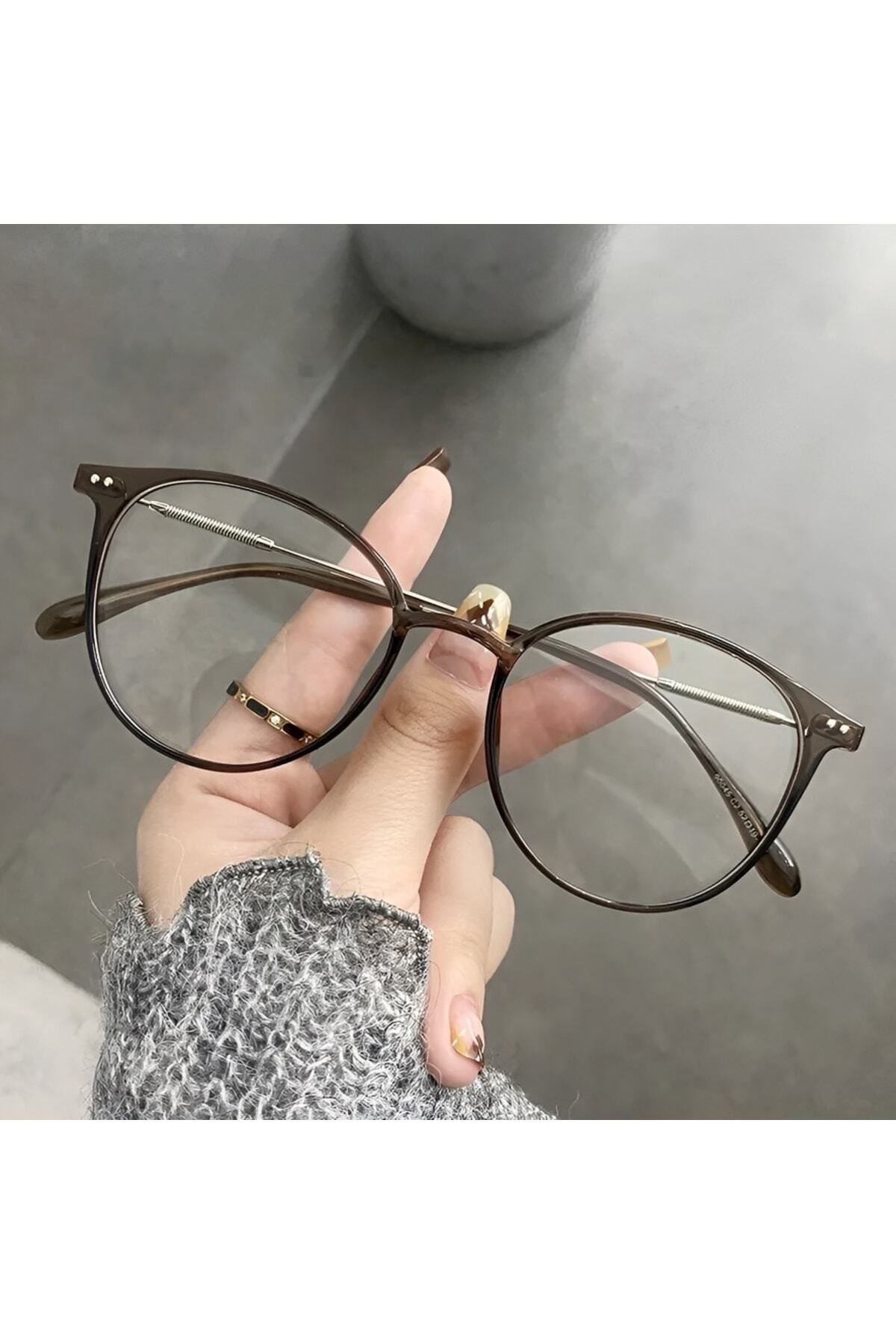 LOOKUP Mavi Işık Koruyucu Gözlük Unisex Ekran Gözlüğü Optik Uyumlu Camı Değişir Vintage