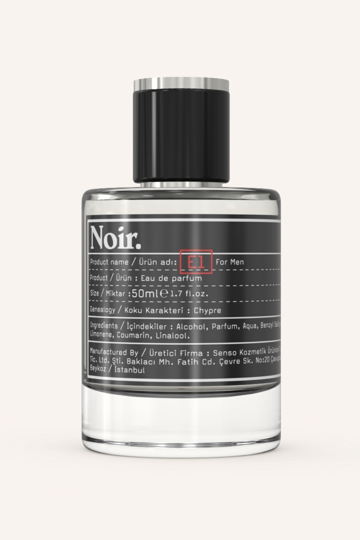Noir E1 Erkek Edp Parfüm 50 Ml