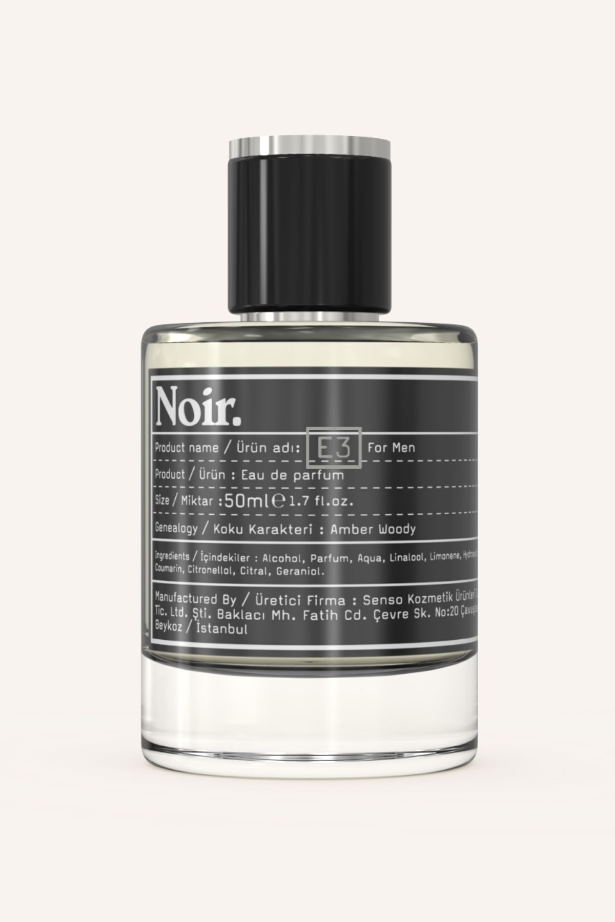 Noir E3 Erkek Edp Parfüm 50 ml