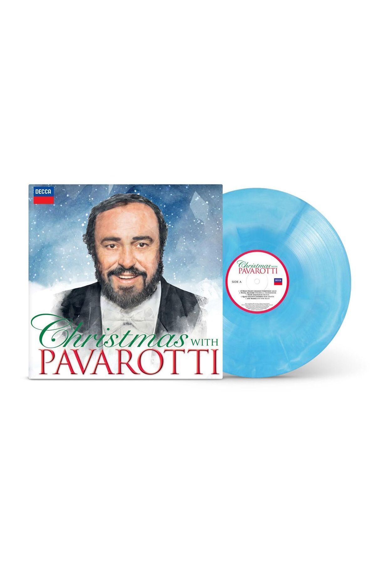 Gereksiz Şeyler Luciano Pavarotti Christmas with Pavarotti Plak (Blue Vinyl)
