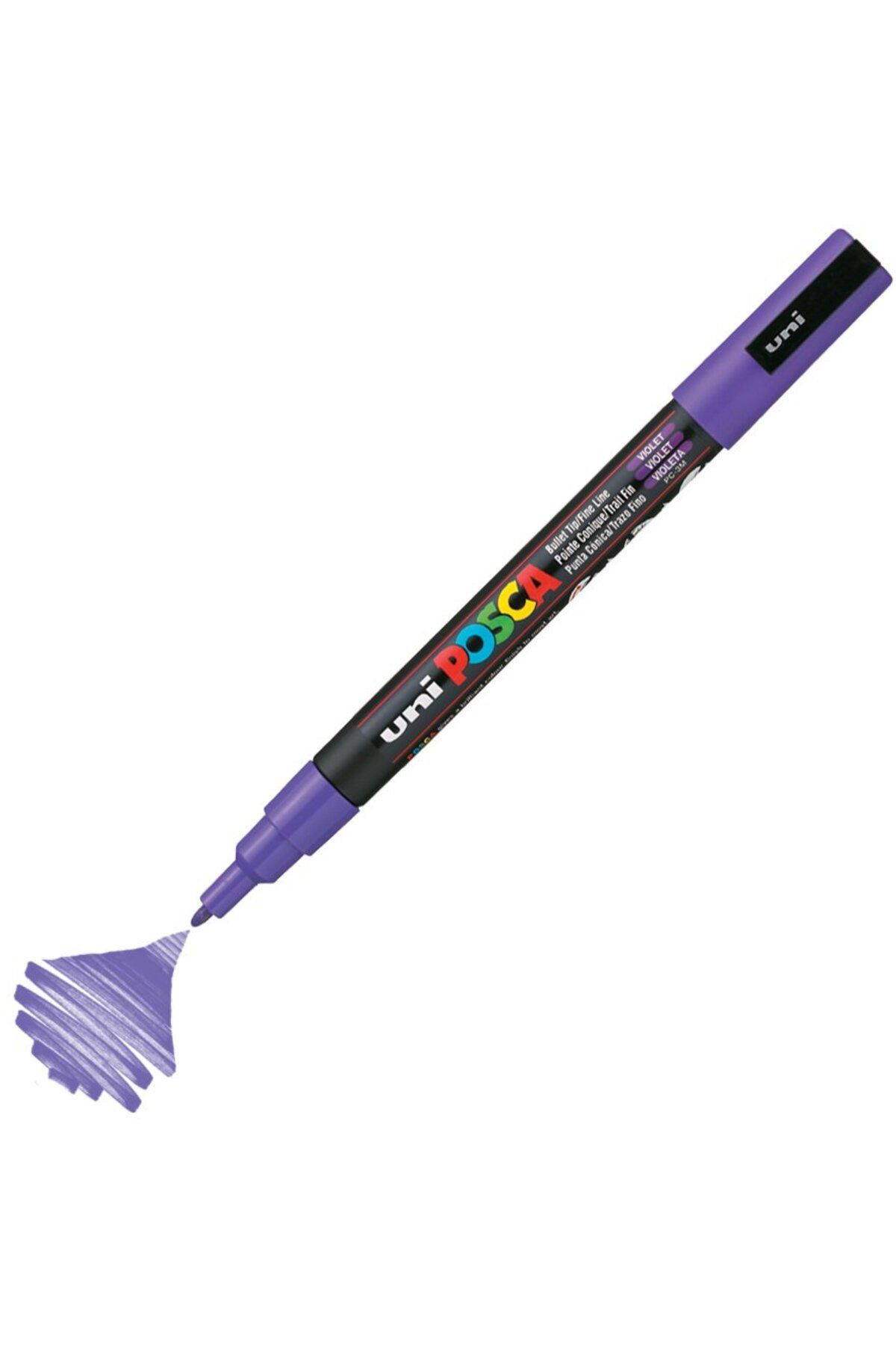 Uni Posca Marker Pc-3m Fine 0.9-1.3 Mm Violet