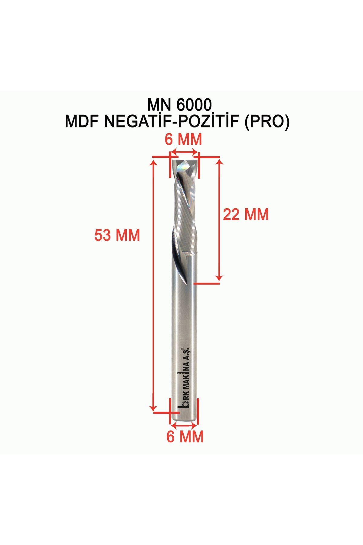 BRK Negatif Pozitif (PRO) Karbür Freze Bıçağı
