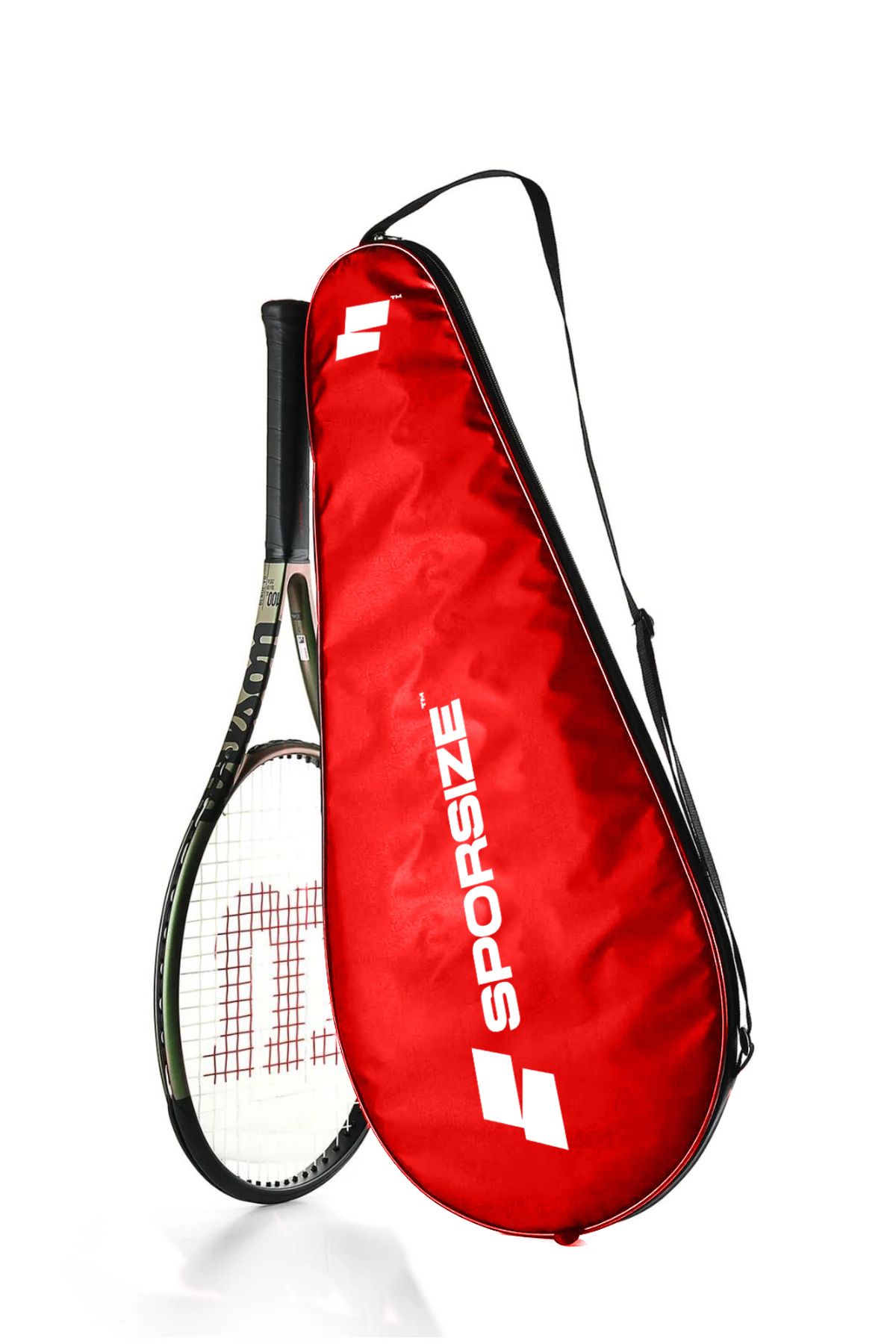 Sporsize Voven Tennis Racket Cover Tenis Raketi Kılıfı Çantası Kırmızı
