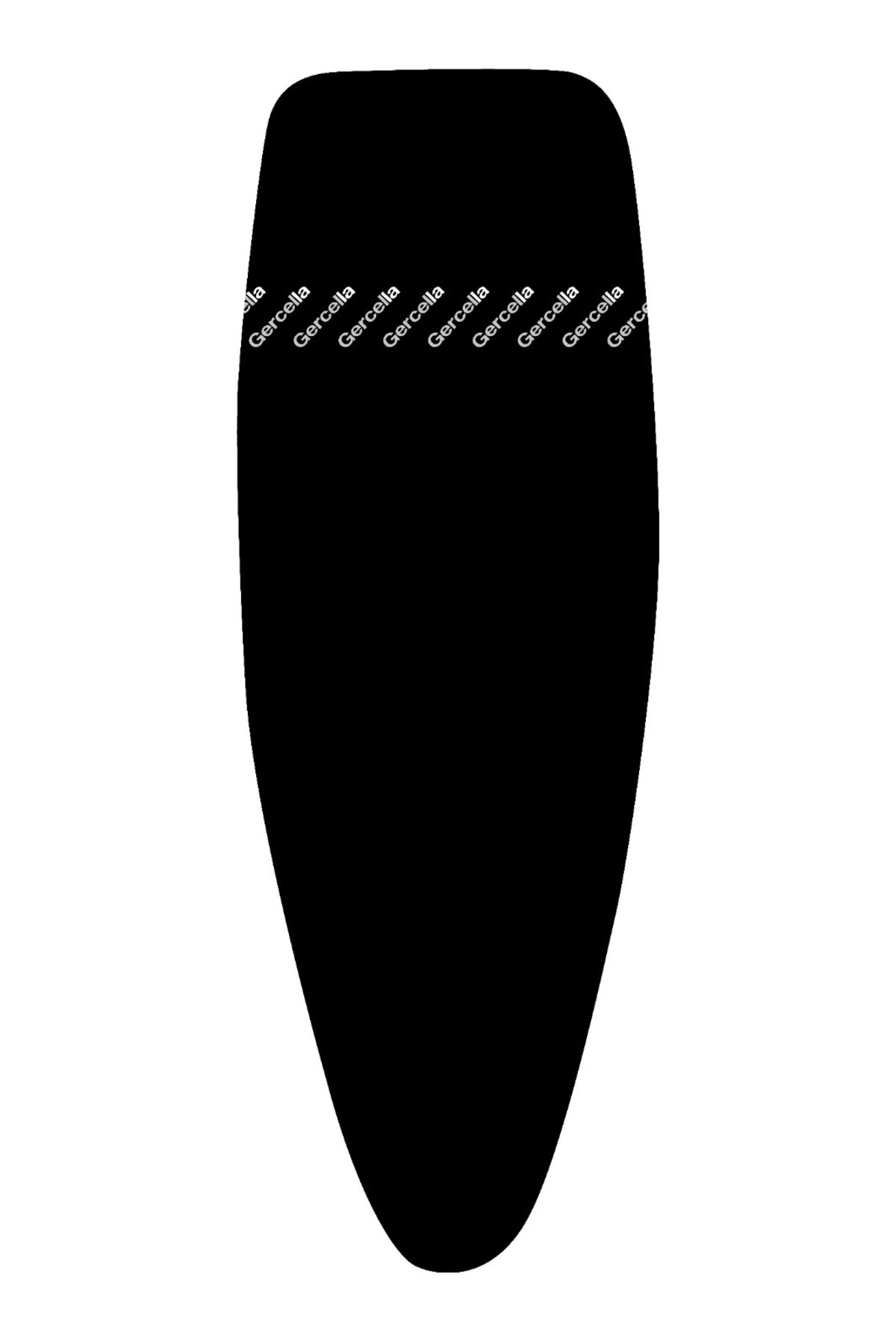 GERCELLA Xxl Luxury Ütü Masası Bezi Kılıfı Örtüsü Siyah (57X162CM)