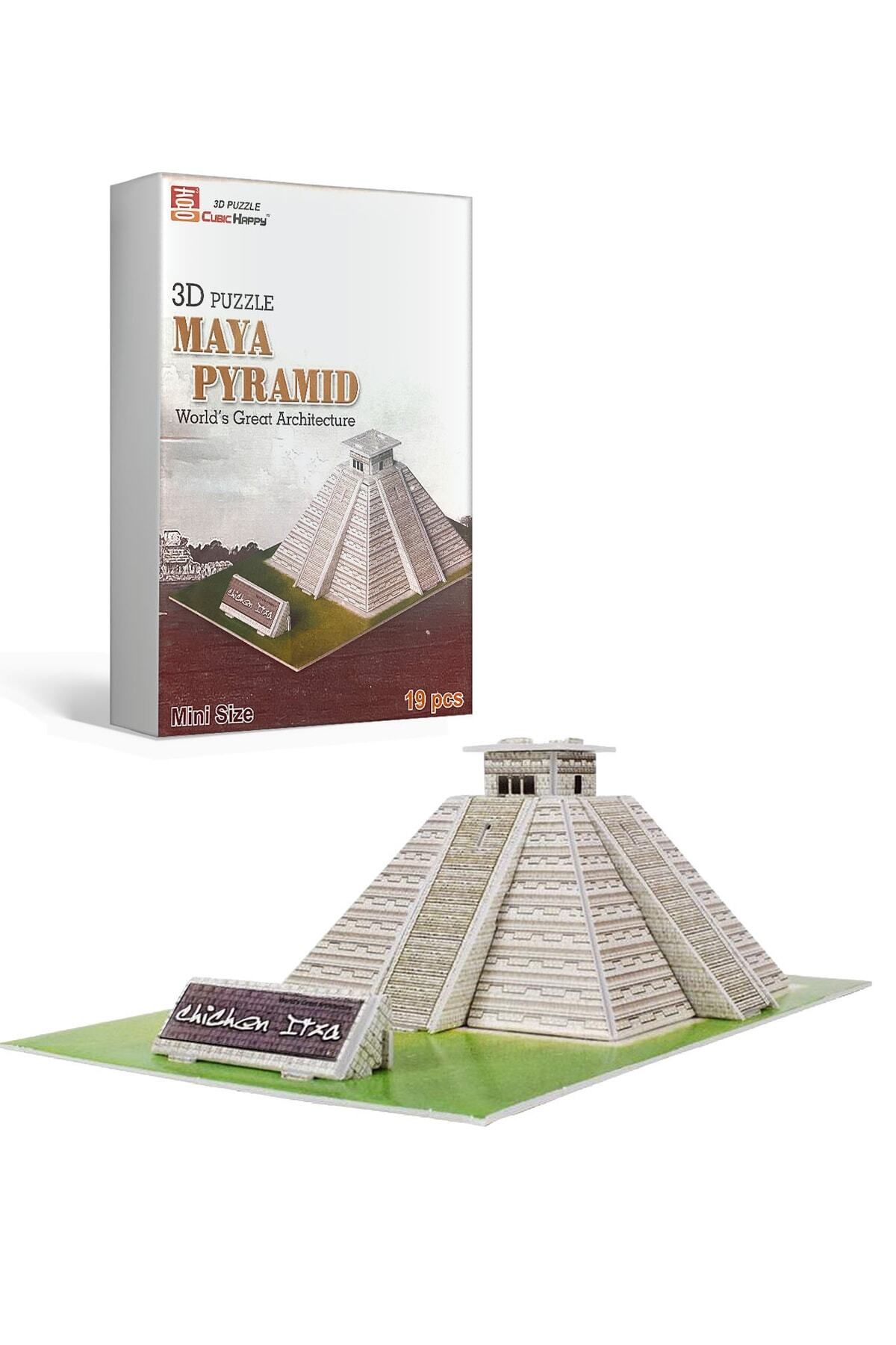 p parti oyunevi Maya Pyramid 3d Puzzle Yapboz Maket
