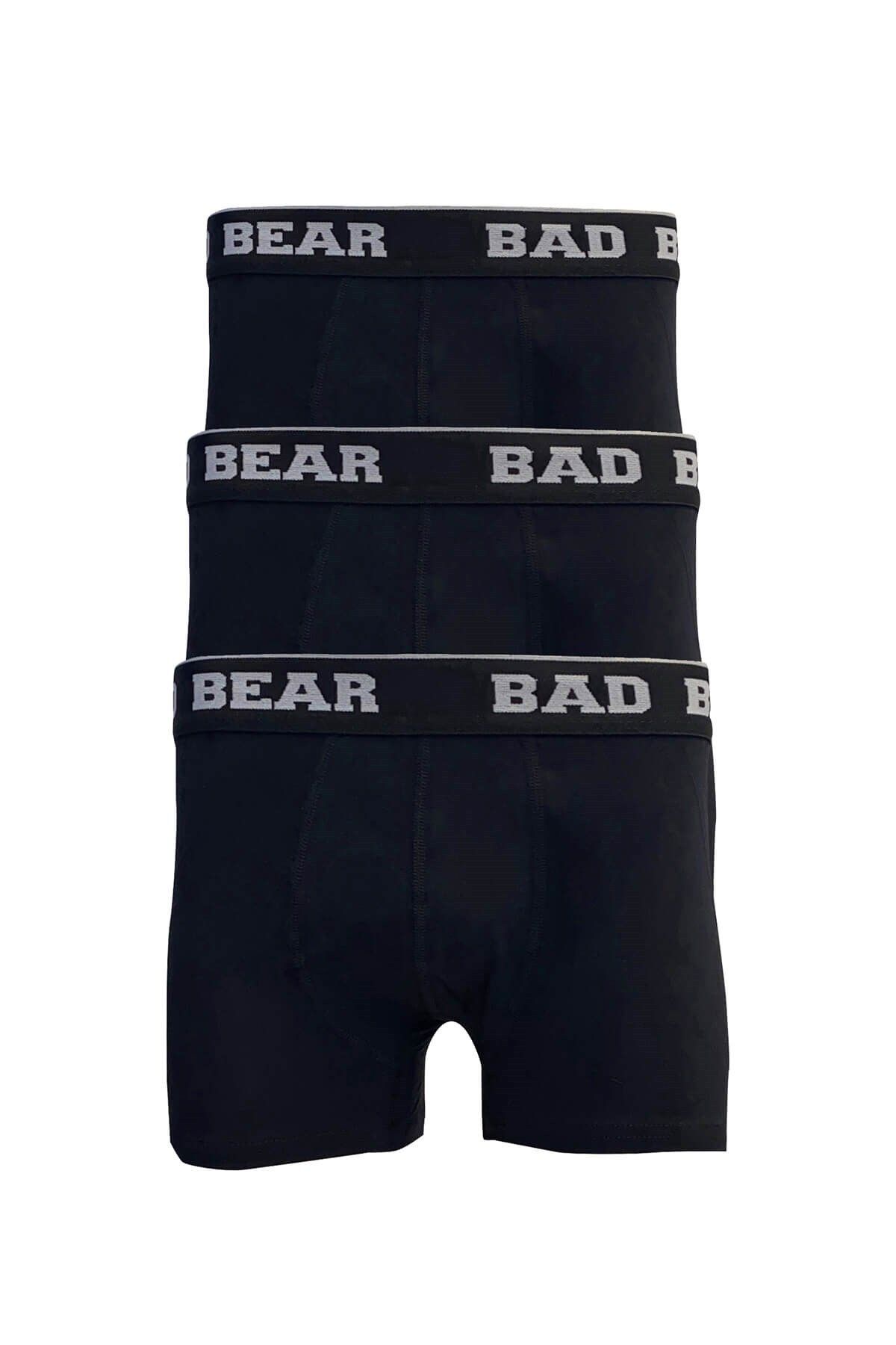 Bad Bear Basic 3 Pack Siyah 3'lü Erkek Boxer Set