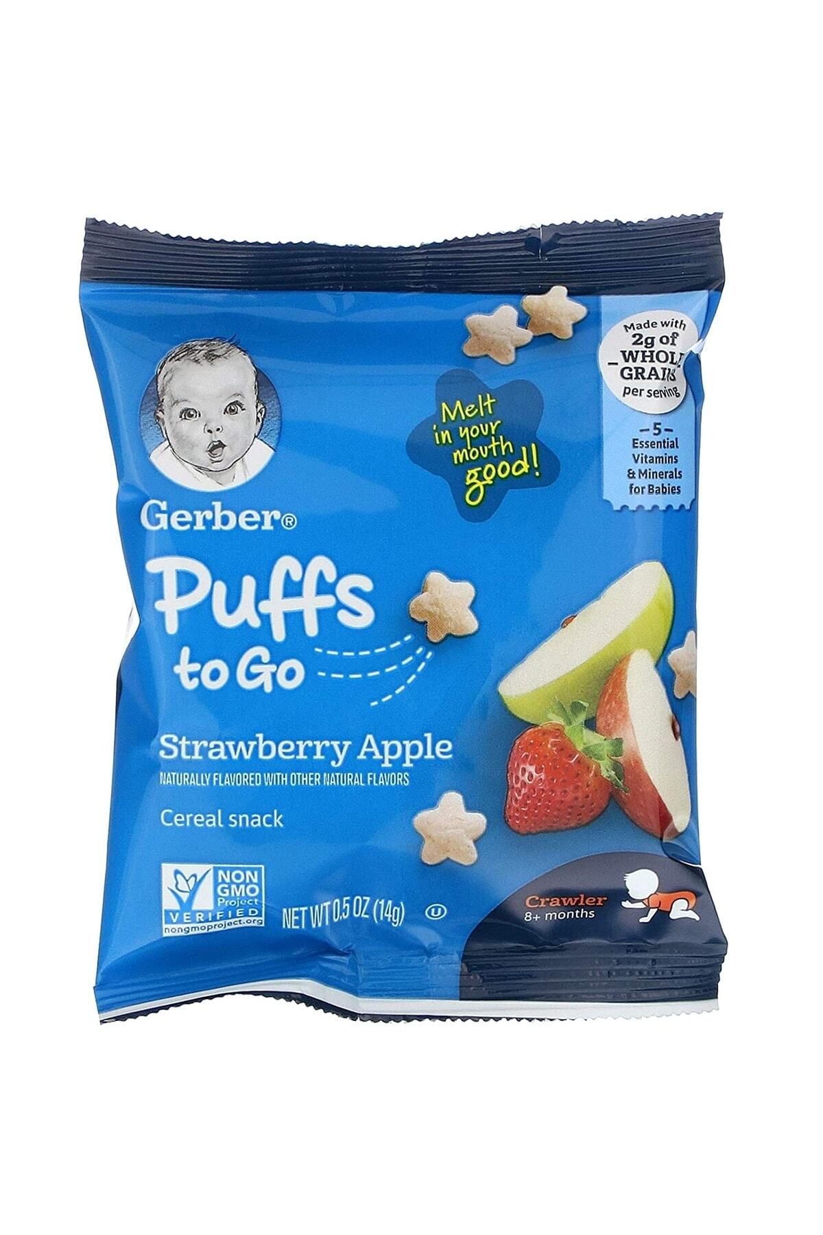 Gerber Puffs To Go- Strawberry Atıştırmalık (seyahat Boyu-14 Gr)