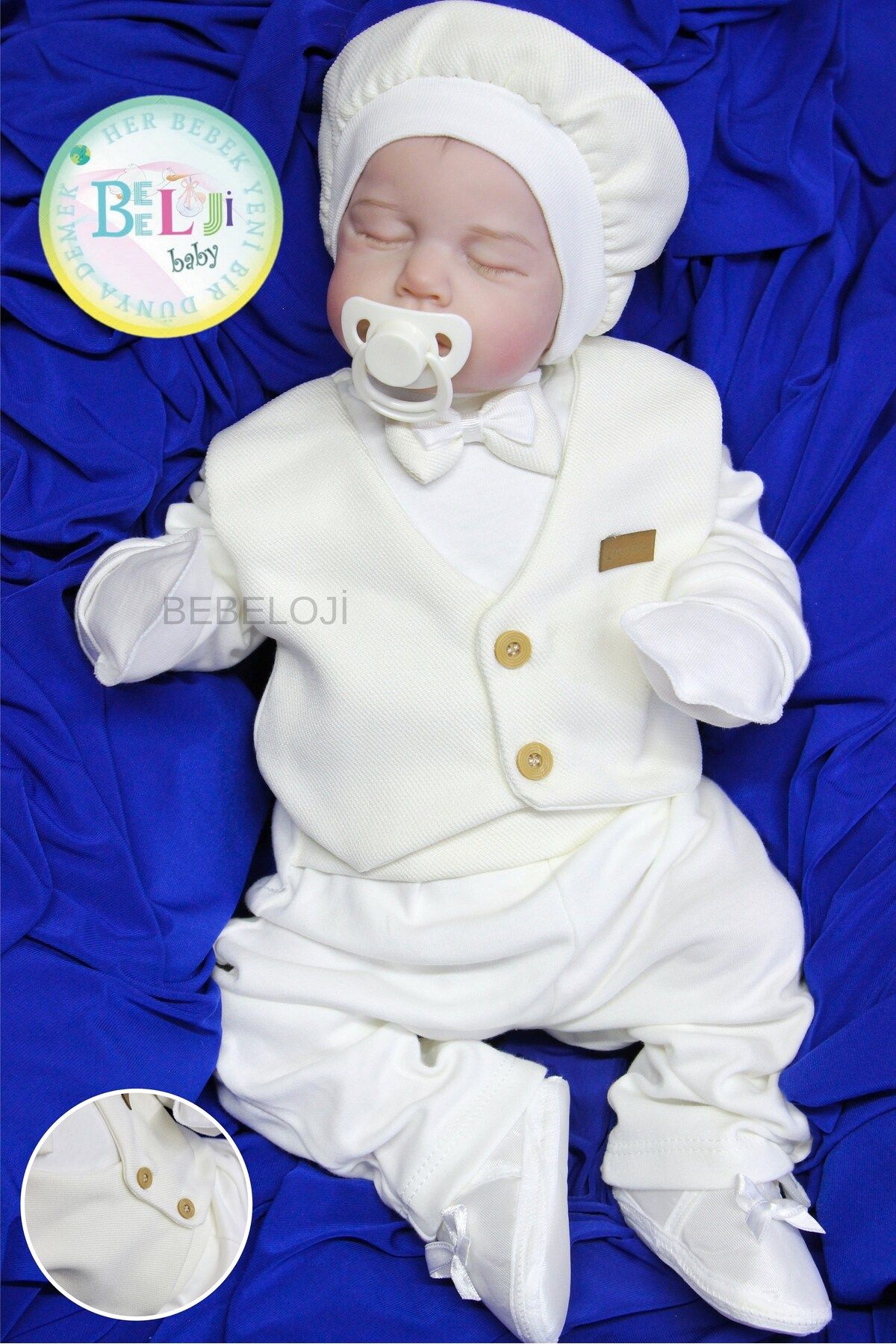 Bebeloji Baby Alvin Erkek Bebek Yenidoğan 5'li Hastane Çıkışı (yenidoğan kıyafeti)