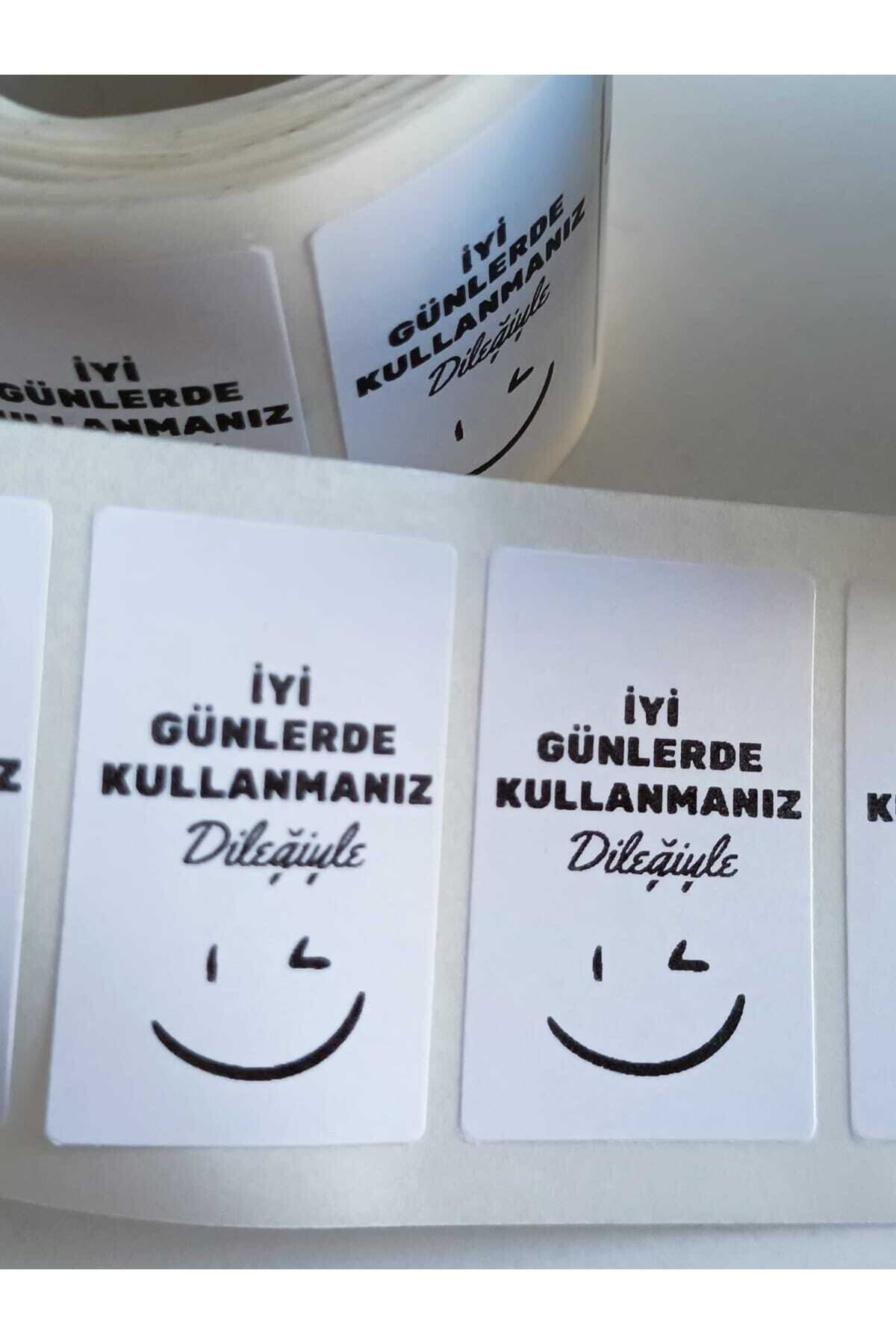 Art Dreams Design Iyi Günlerde Kullanmanız Dileğiyle Etiketi - Yapışkanlı Sticker 100 Adet Etiket