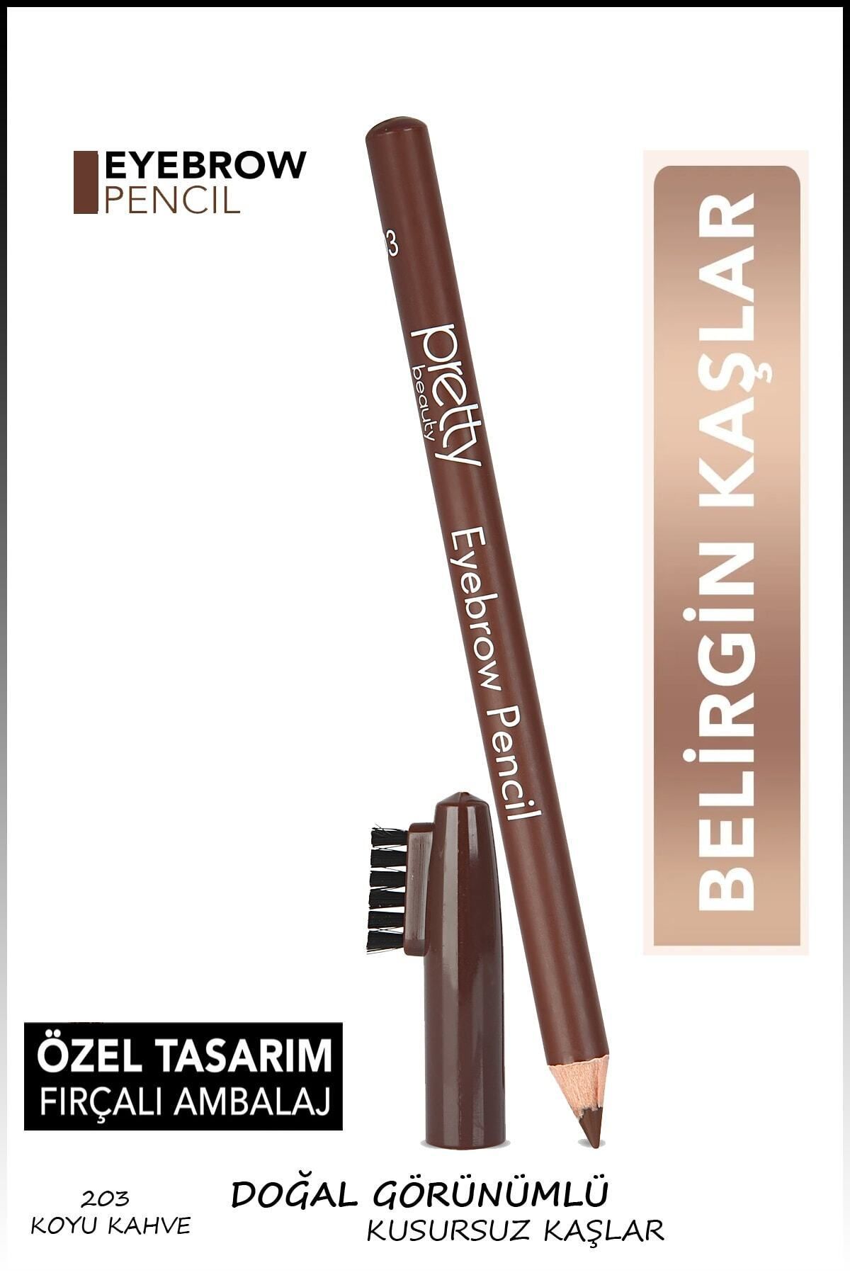 Pretty Beauty Koyu Kahve Kaş Kalemi - Eyebrow Pencil