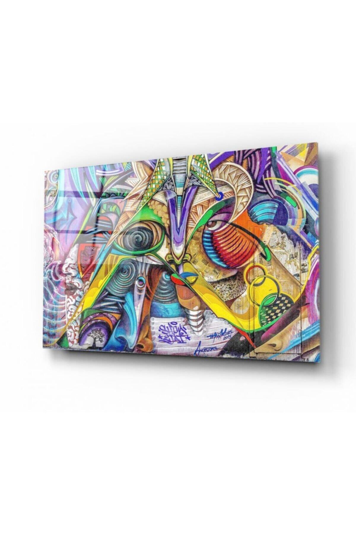 Pi Dekorasyon Hediyelik,dekoratif- Renkli Cam Tablo