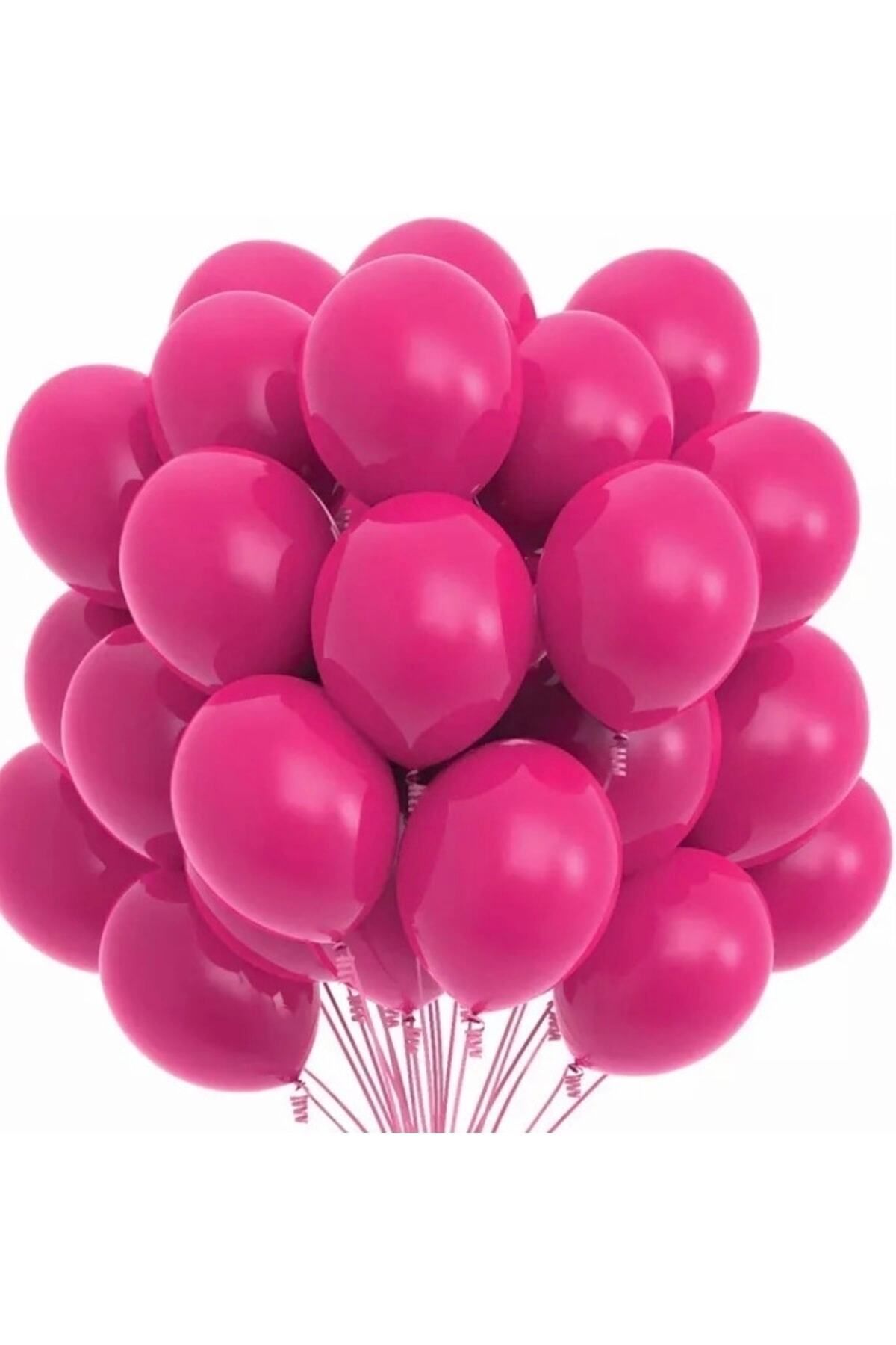 Deniz Party Store Pastel Fuşya Latex Balon 12 Inç 10 Adet