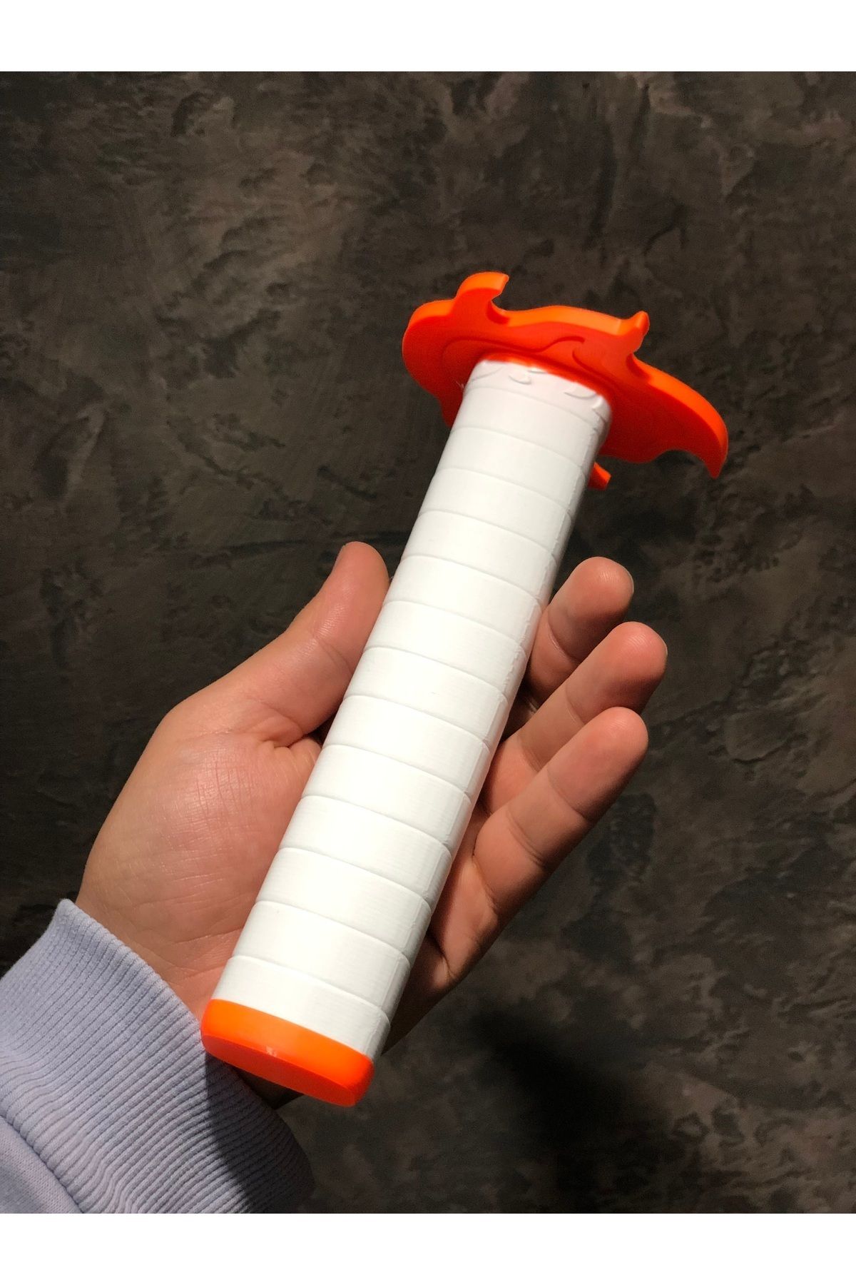 FigürDizayn Rengoku Kyojuro Cosplay Katana Kılıcı Açılır Kapanır 75 cm (Plastik)