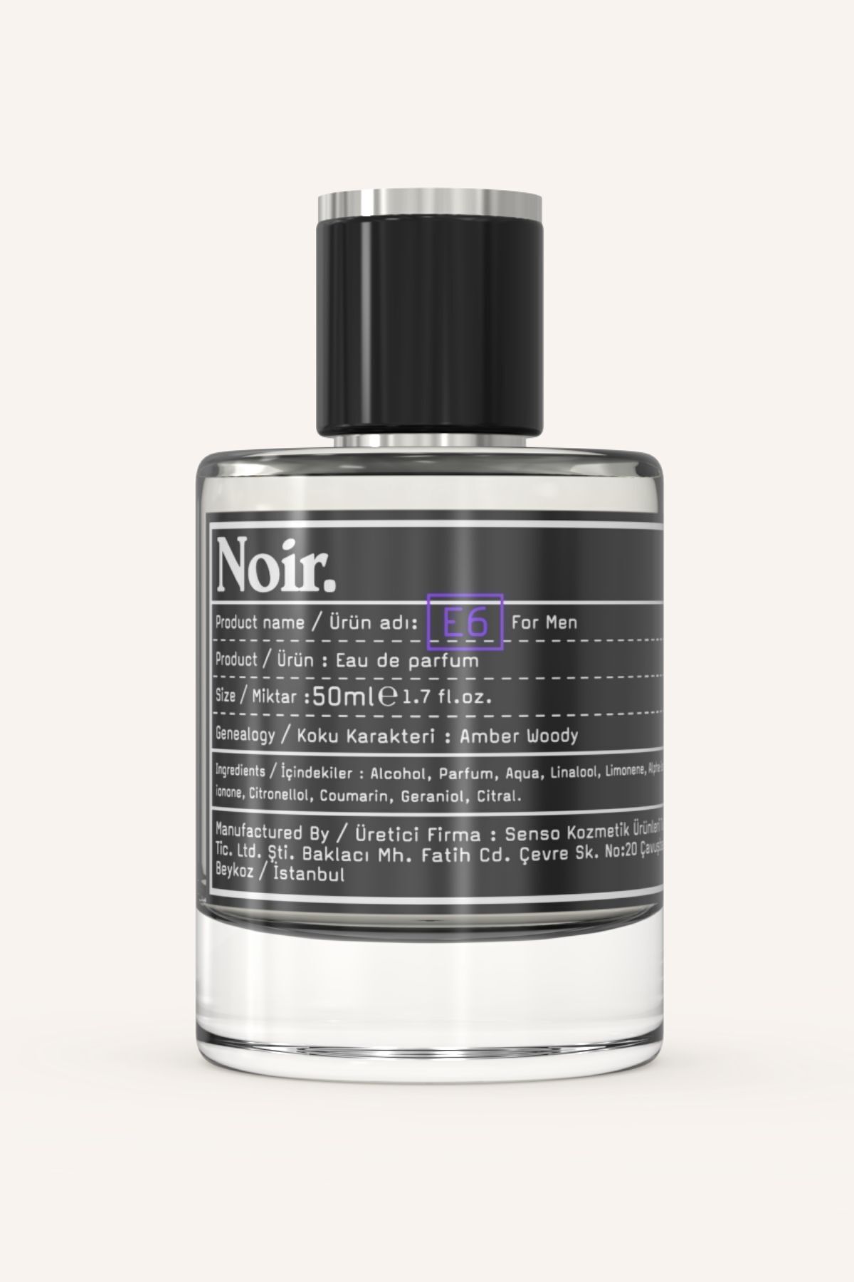 Noir E6 Erkek Edp Parfüm 50 ml