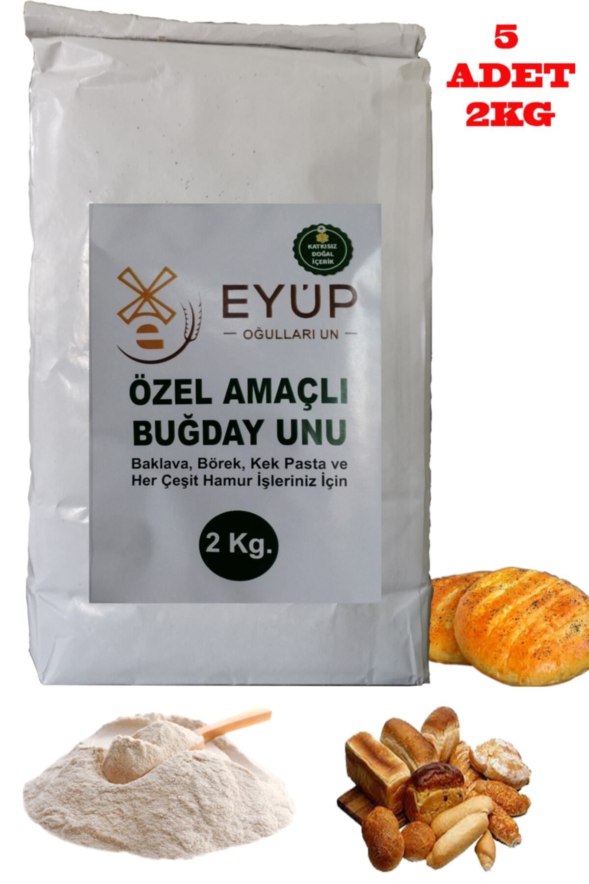 EYÜP OĞULLARI UN Pastalık-böreklik Buğday Unu (GENEL AMAÇLI) 5 Paket Halinde