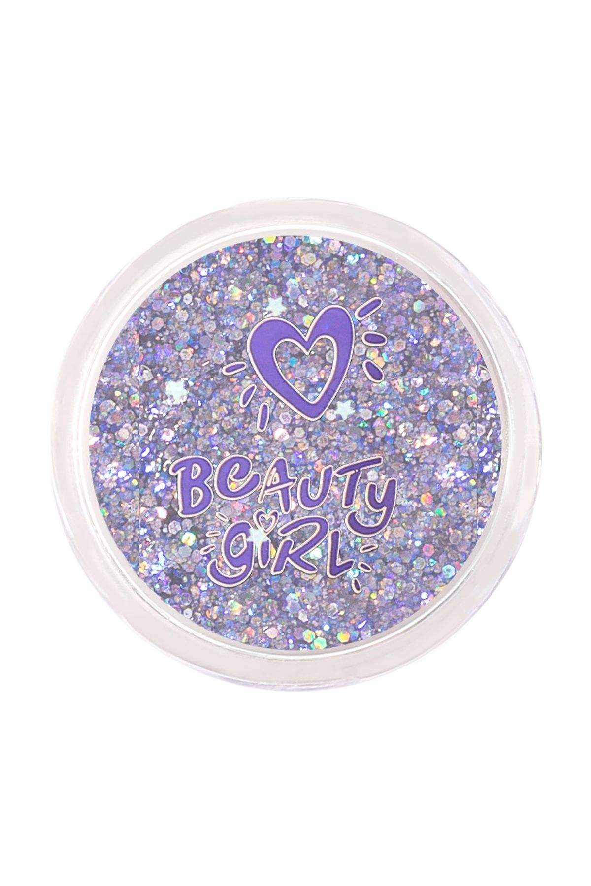 beauty girl Face &Body Glitter No:5 Purple Light 6gr