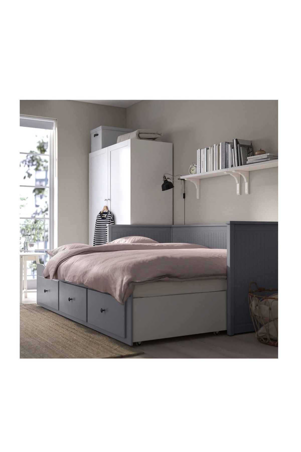 IKEA Hemnes Gri Divan 80x200 Cm Divan Ve Saklama Alanı