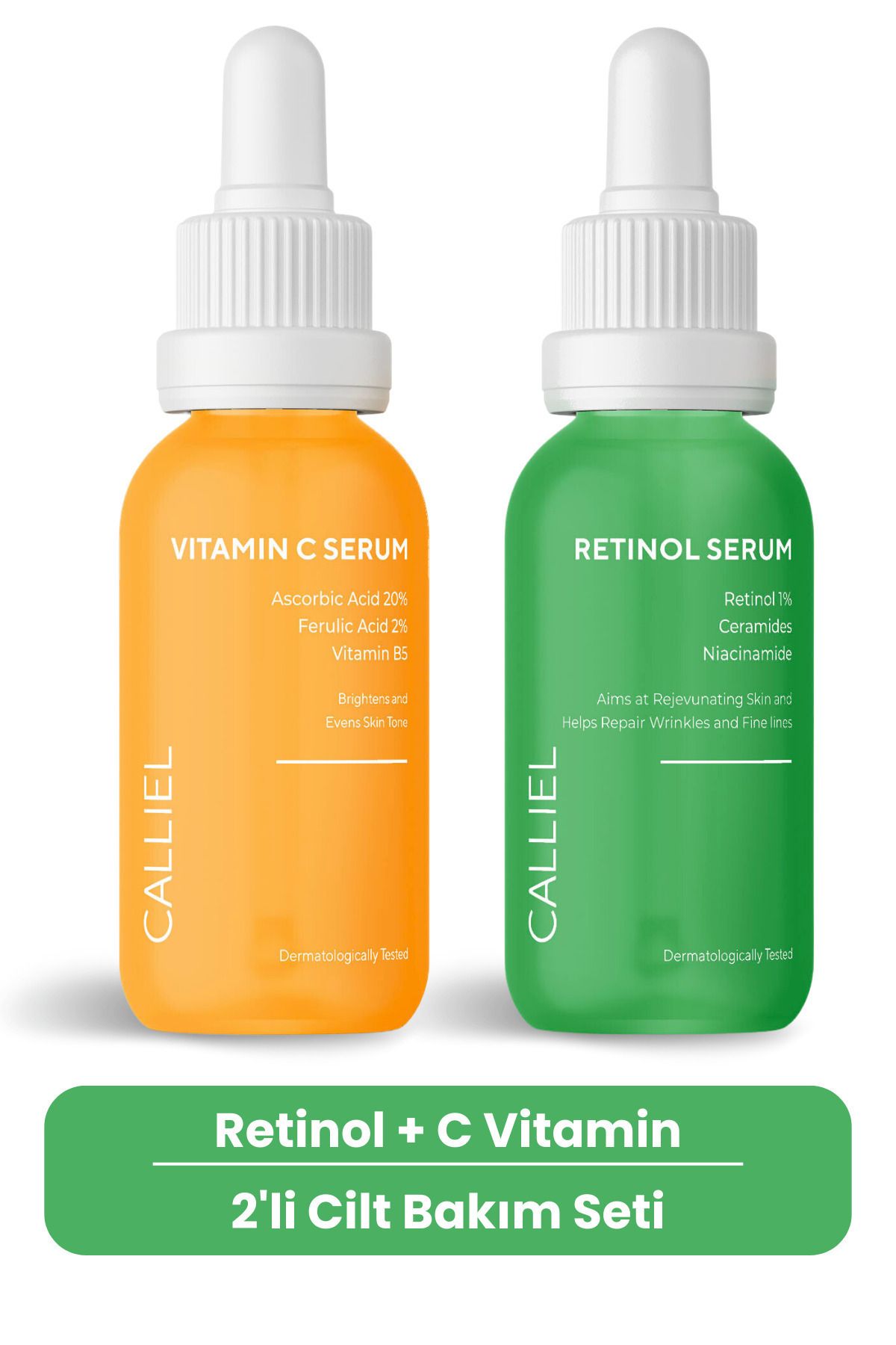 CALLİEL Retinol + C Vitamin 2'li Cilt Bakım Seti
