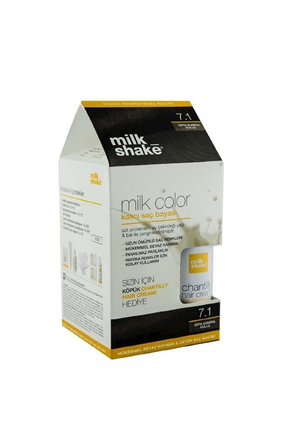 Milkshake Saç Boyası Orta Kumral Küllü-7,1 Köpük 8681127022056