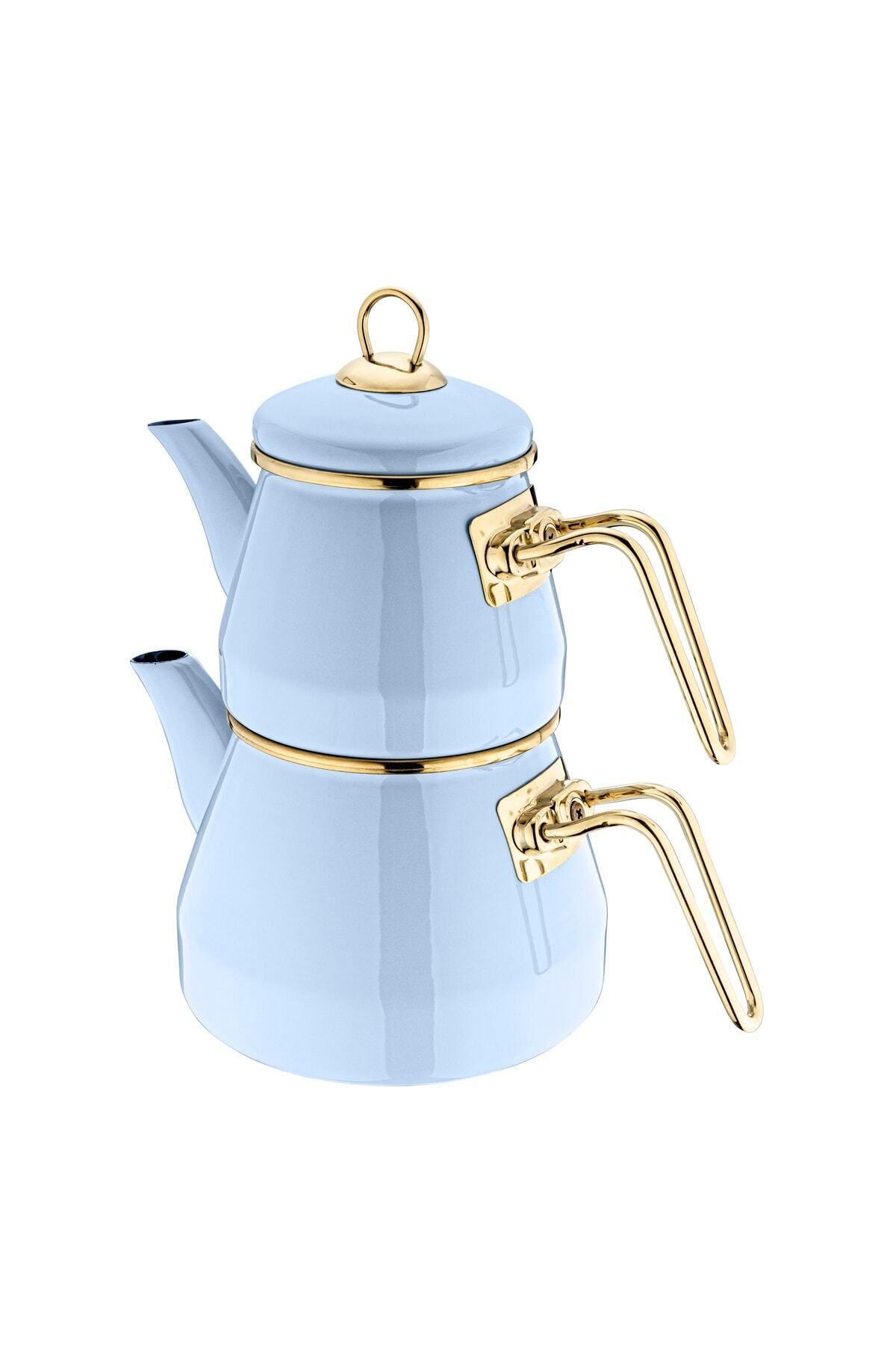 Taşev Qussine Robin Çaydanlık Takımı Mavi