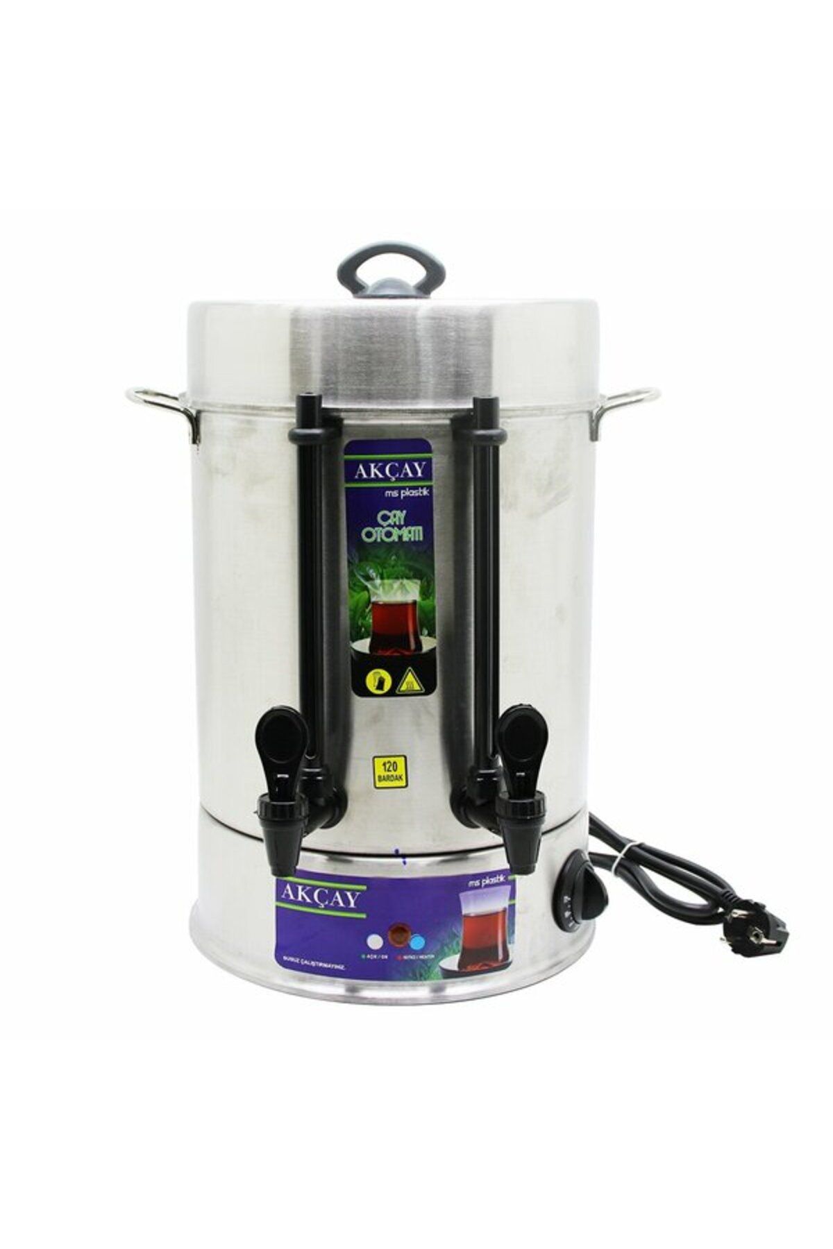 KAVACIK İTHALAT 120 Bardak Kapasiteli Çay Otomatı Semaver Elektrikli Çay Makinesi (4324)