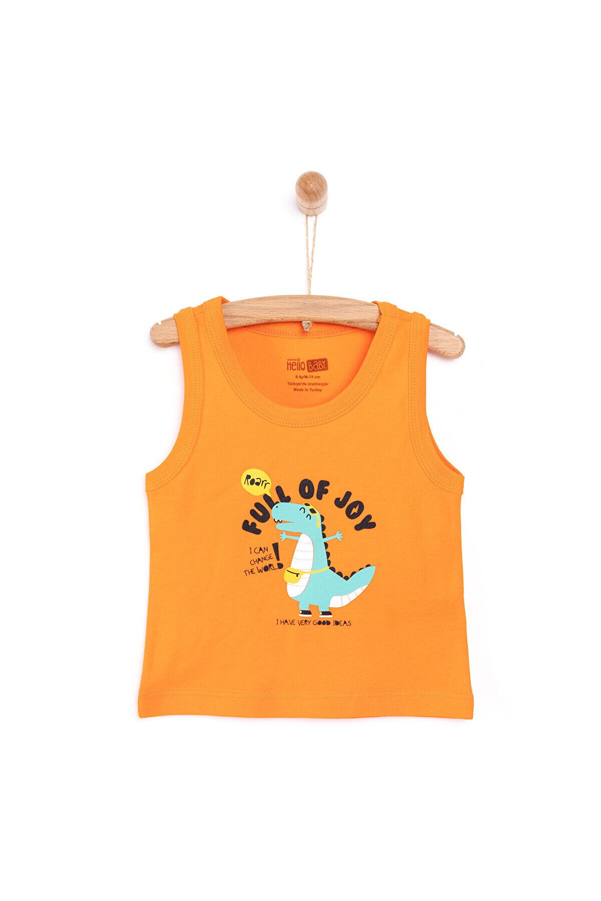 ebebek Hello Baby HelloBaby Basic Sevimli Dinozor Baskılı Tshirt Erkek Bebek