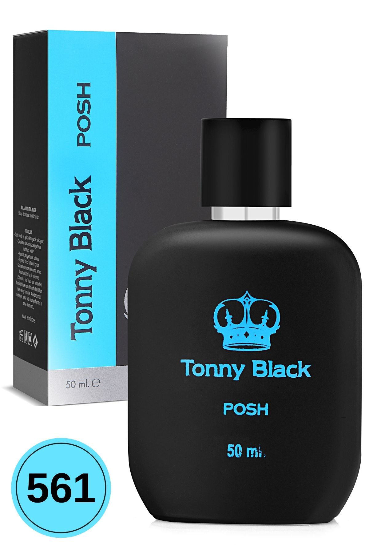 Tonny Black Orijinal Erkek 561 Özel Seri Uzun Süre Kalıcı Etkili Posh Özel Serisi Lüks Erkek Parfüm 50ml