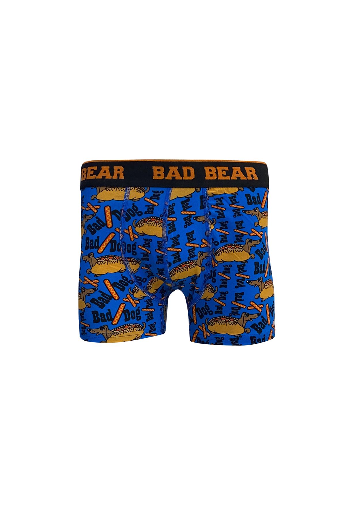 Bad Bear Bad Dog Mavi Desenli Erkek Boxer