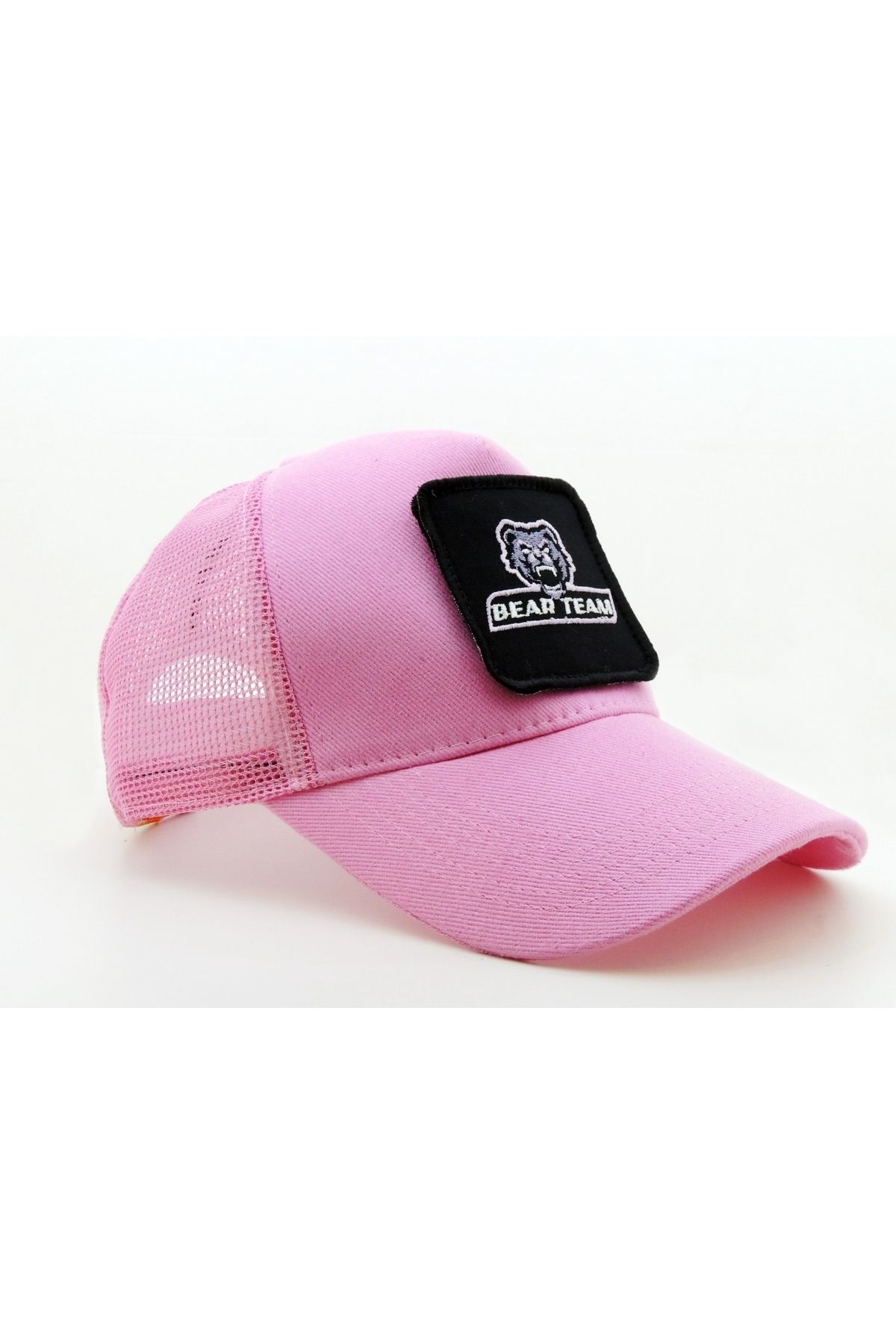 CityGoat Trucker (NAKIŞ) BEAR TEAM Logolu Pembe Şapka (CAP)