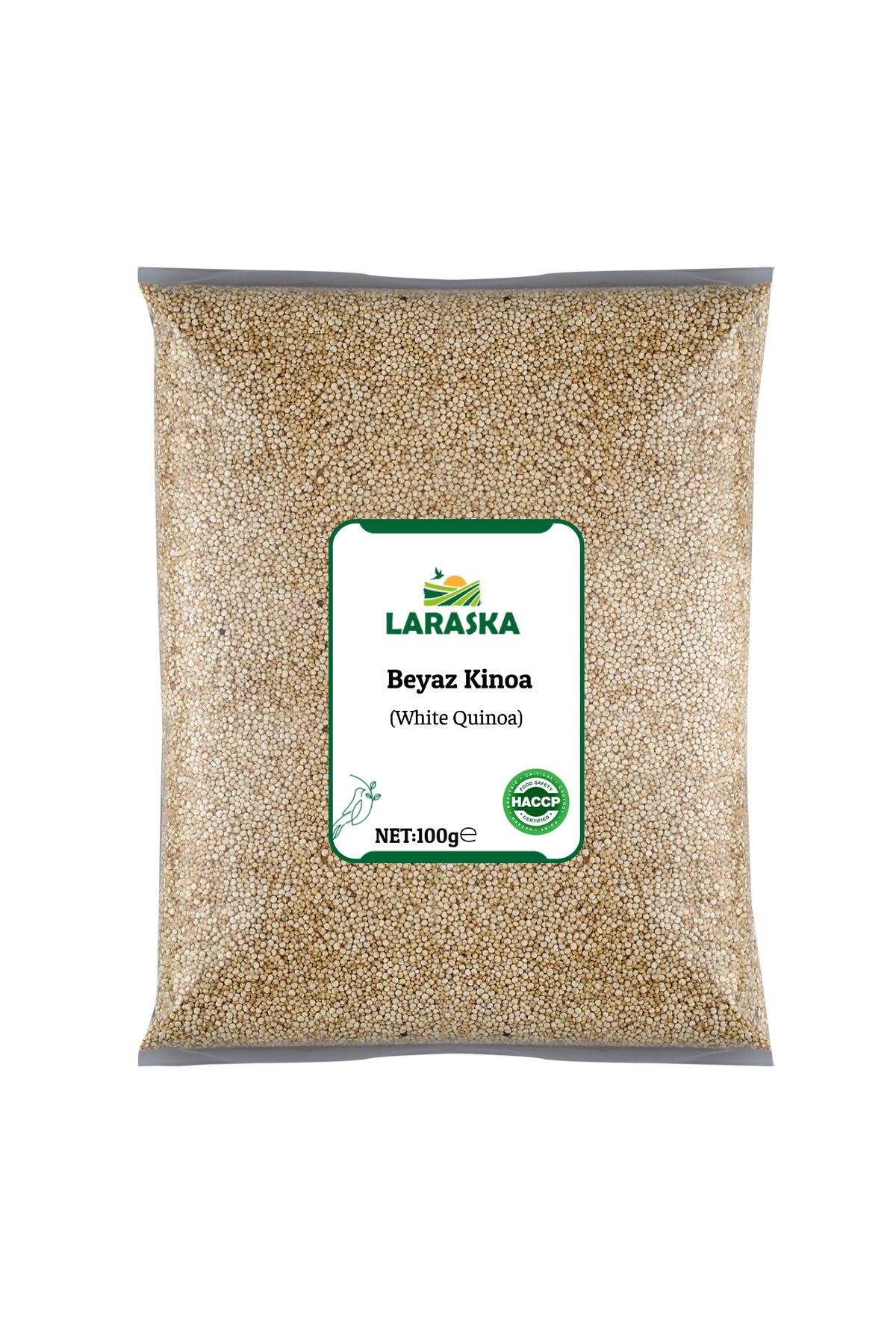 Laraska Beyaz Kinoa 100g - Natural White Quinoa 100g - Katkı Maddesiz Doğal