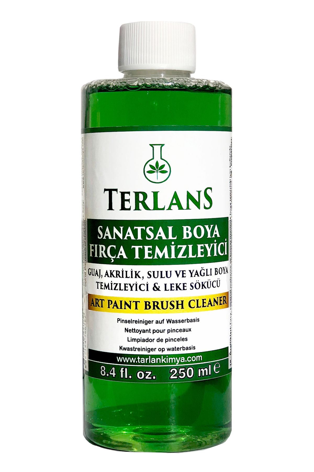 Terlans Sanatsal Boya Ve Fırça Temizleyici Leke Sökücü 250 ml Yağlı Ve Akrilik Boya Temizleyici