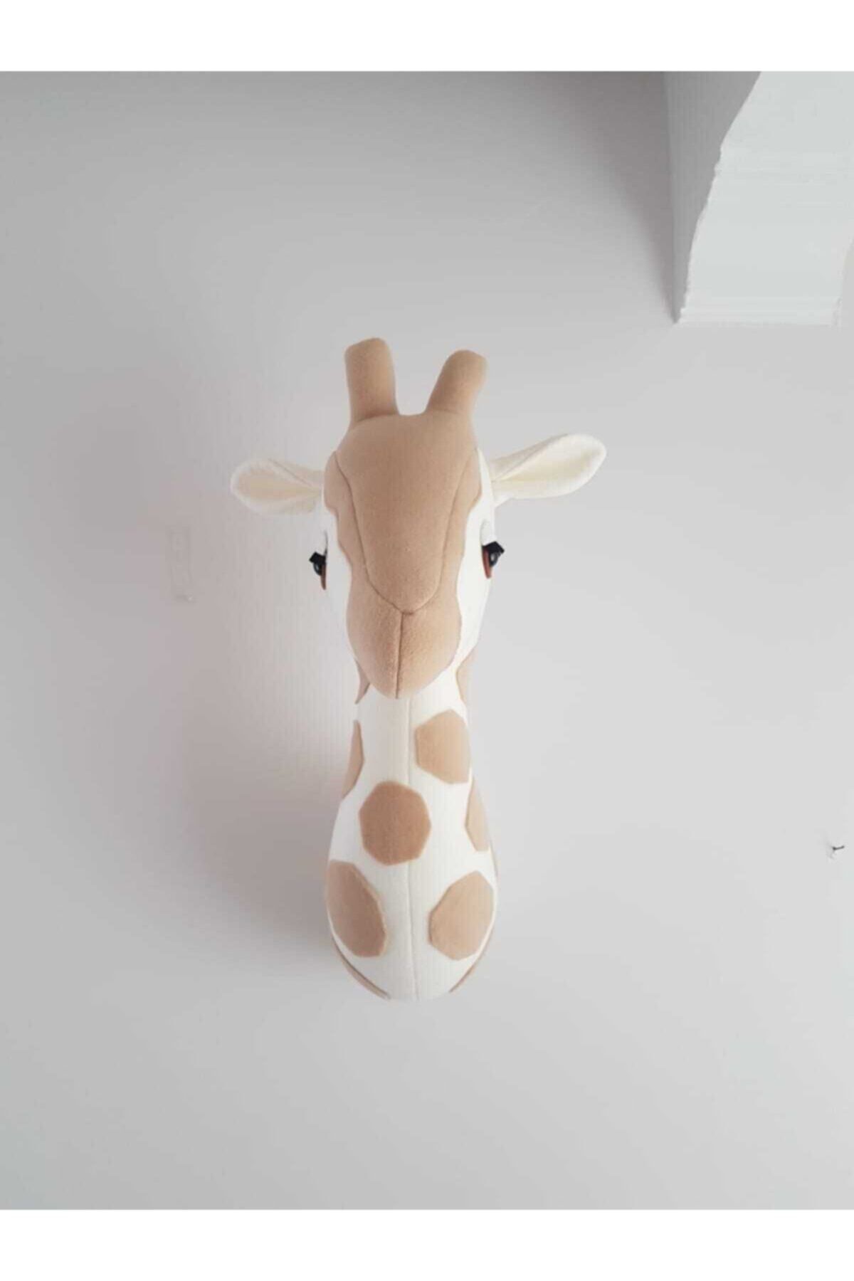 minibellababy Zürafa Büst Duvar Dekoru Bej