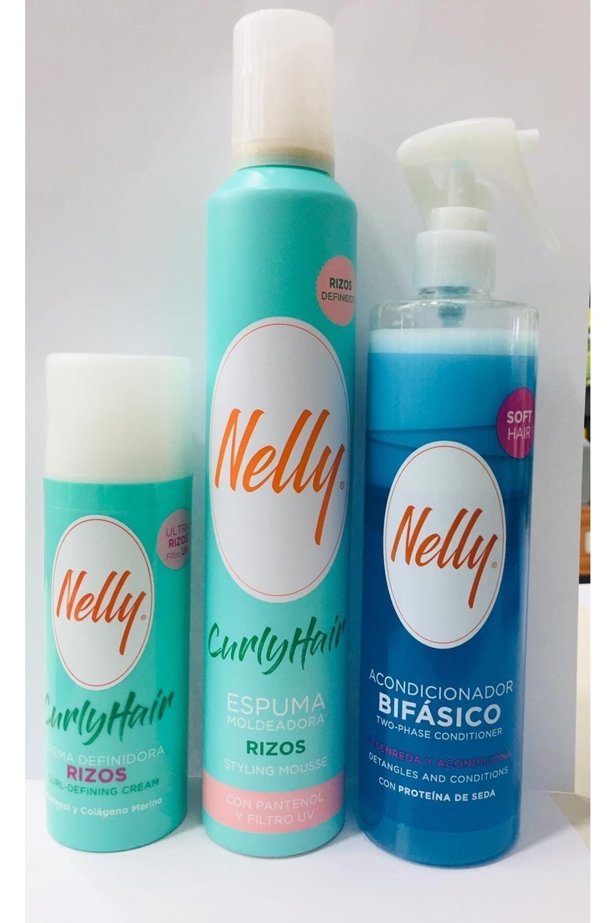 Nelly Bukle Belirginleştirici Saç Kremi 150 Ml+ Hair Bukle Saç Köpüğü 300 Ml+ Mavi Su 400