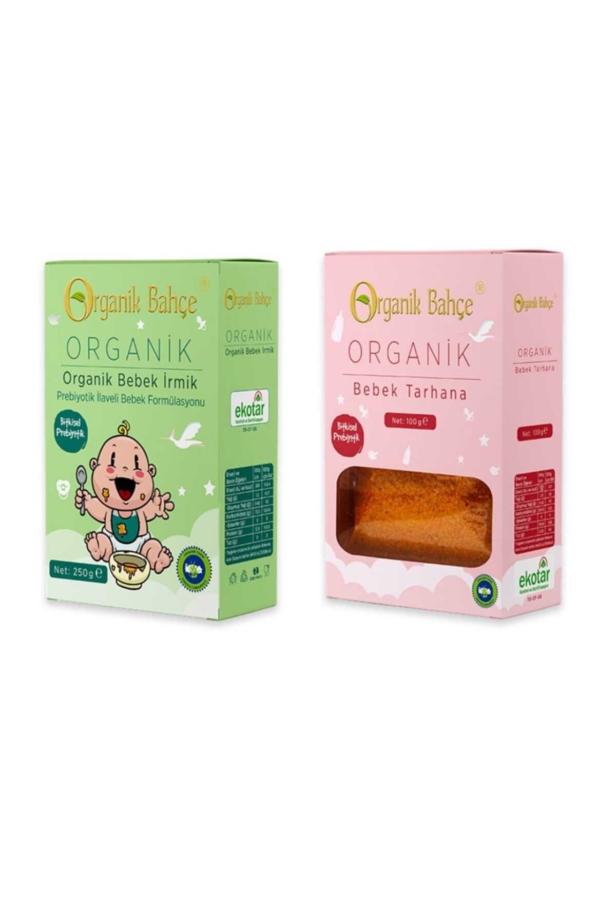 Organik Bahçe Organik Bebek Tarhanası Ve Organik Bebek Irmiği Seti +6 Ay Bebek Ek Gıda