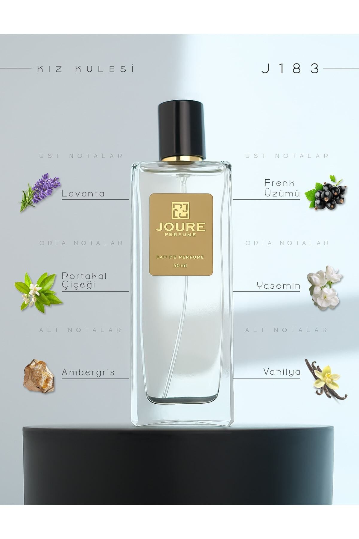 JOURE PERFUME J183 Vanilya Lavanta Çiçeksi Kokulu 50ml Edp Kadın Parfüm