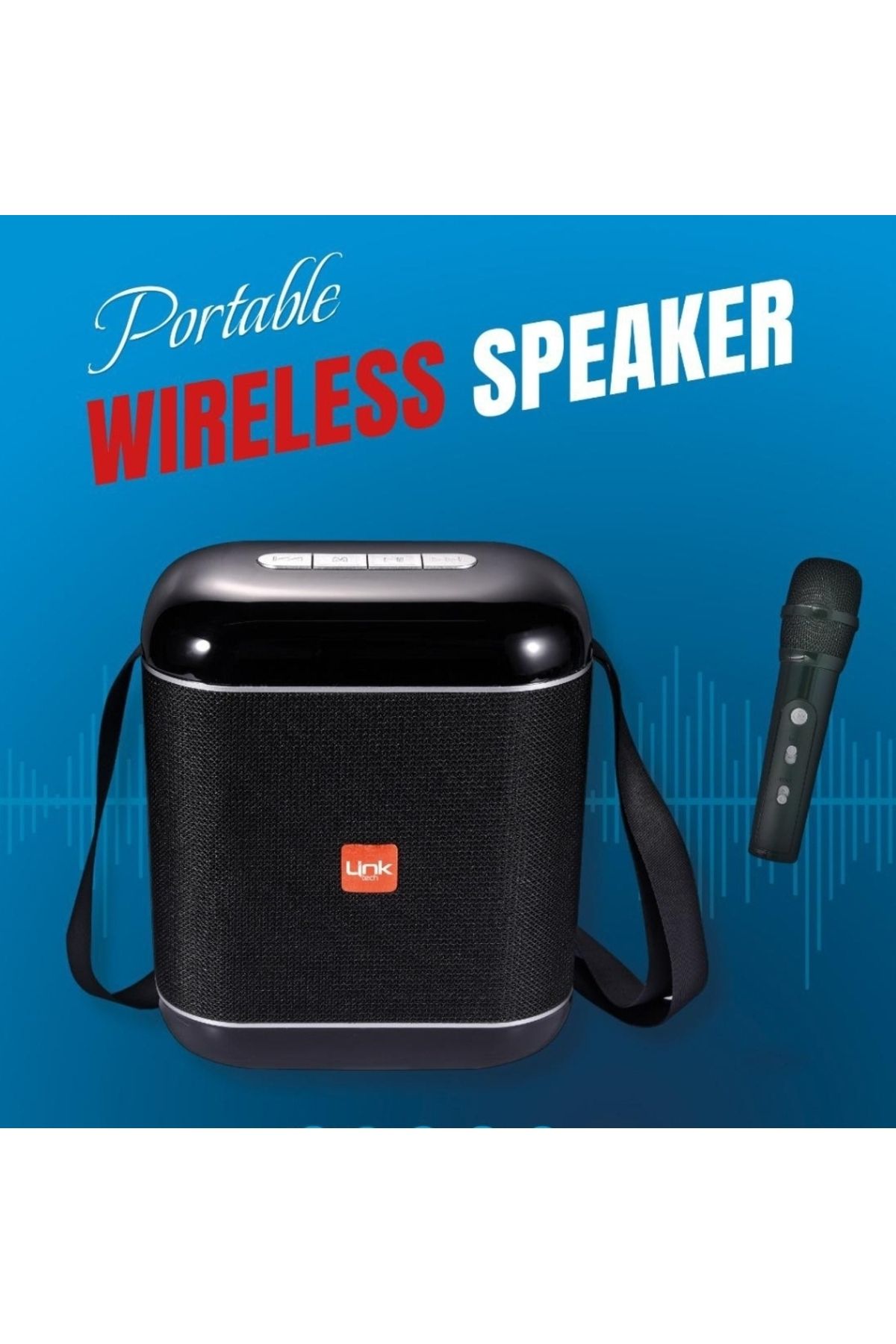 Linktech Link Tech M250 Karaoke Mikrofonlu Kablosuz Bluetooth Hoparlör Bt/usb/sd/aux