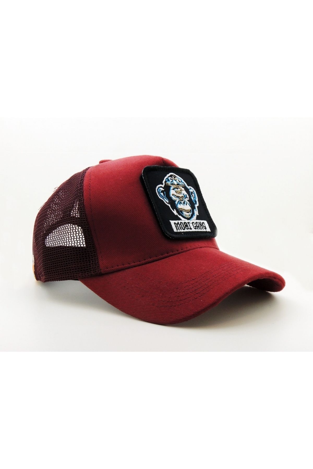 CityGoat Trucker (NAKIŞ) Mobi Gang Logolu Unisex Bordo Şapka (CAP)