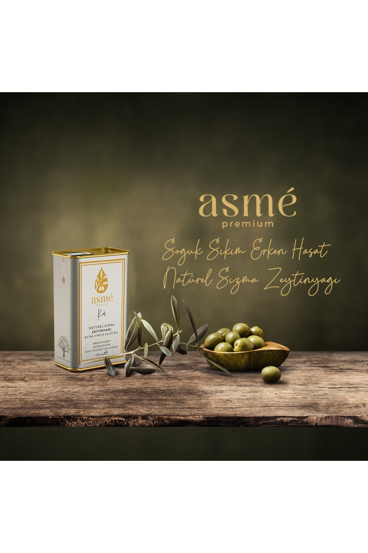asme premium Asmé Premium 175 ml Bebek Ve Çocuk Zeytinyağı - Erken Hasat Soğuk Sıkım Natürel Sızma Zeytinyağı