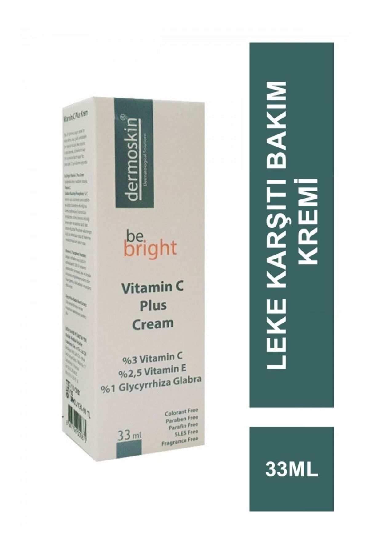Dermoskin Leke ve Kırışıklık Karşıtı Be Bright Vitamin C Plus Bakım Kremi 33 ml